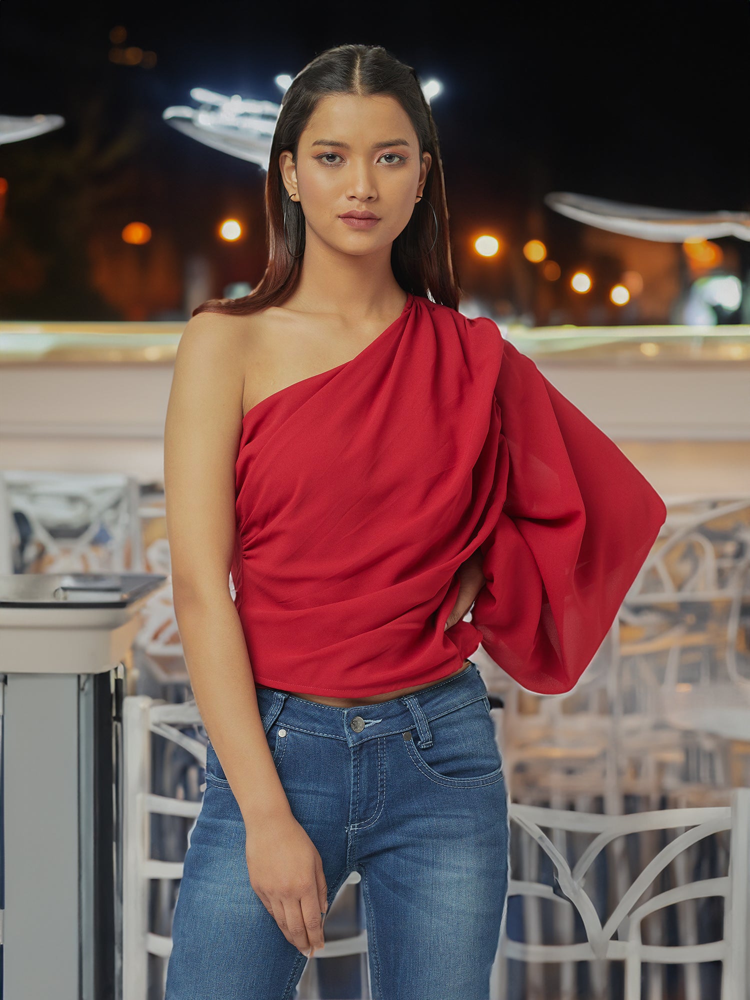 Statement Opulent Sleeve Blouse