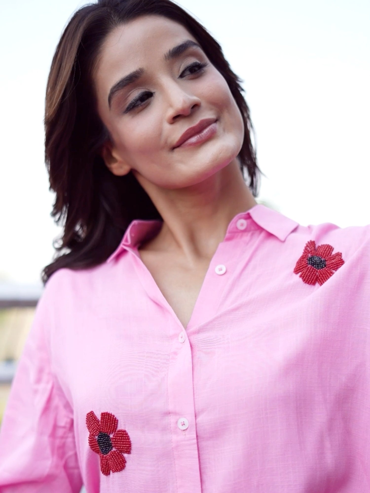 Summer Chic Emblished Shirt