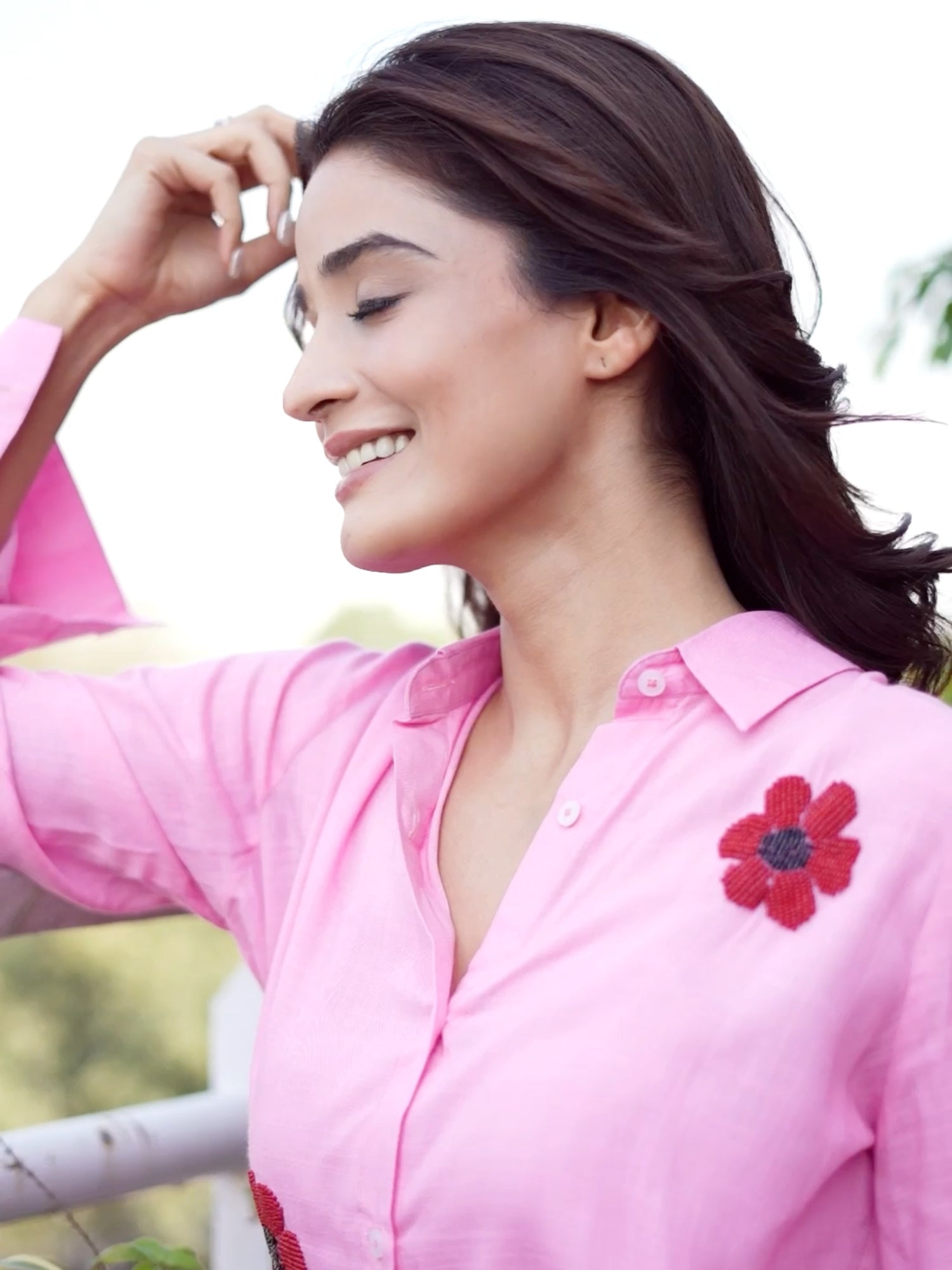 Summer Chic Emblished Shirt