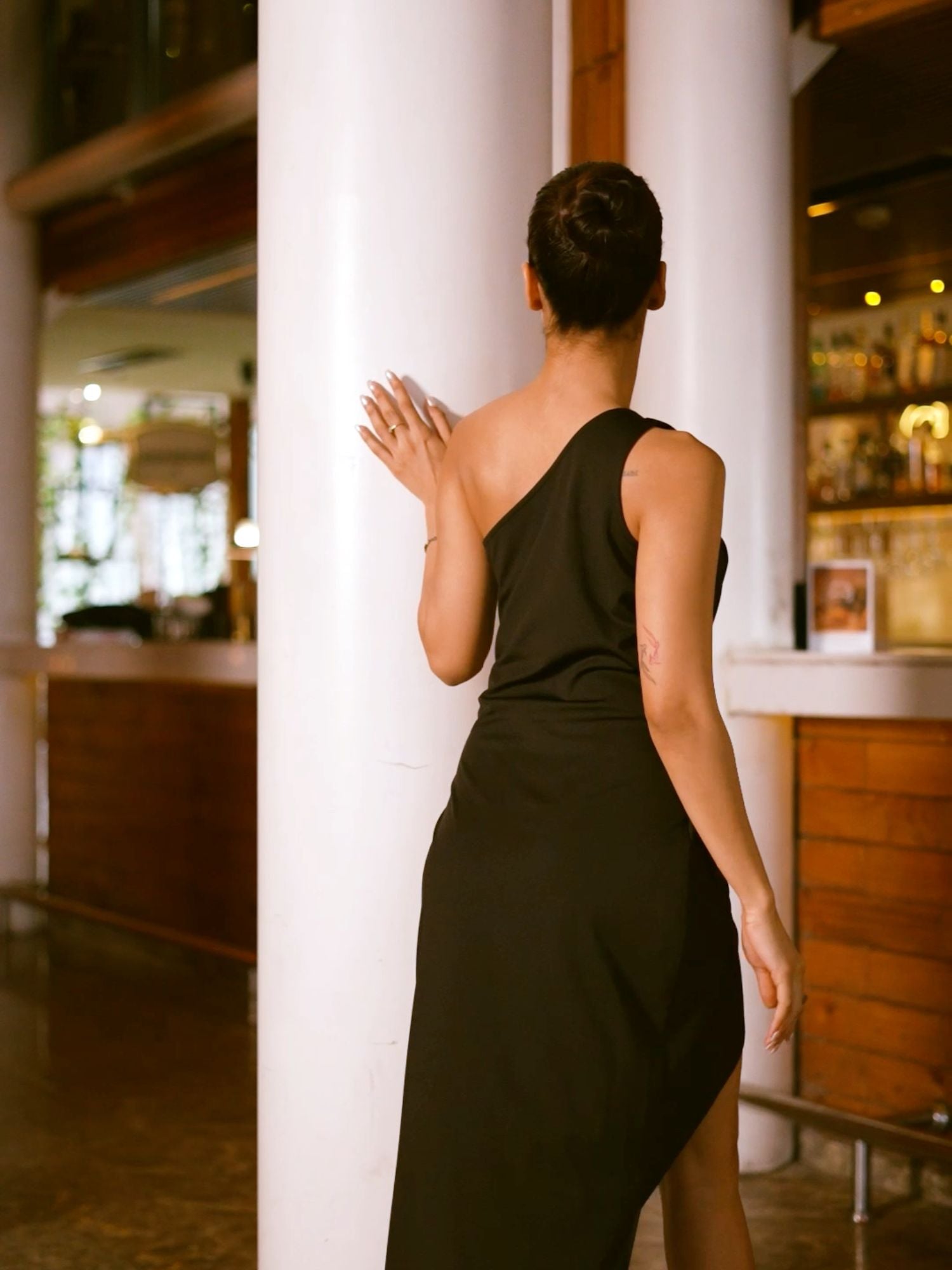 Dark Luxe Black Bodycon Dress