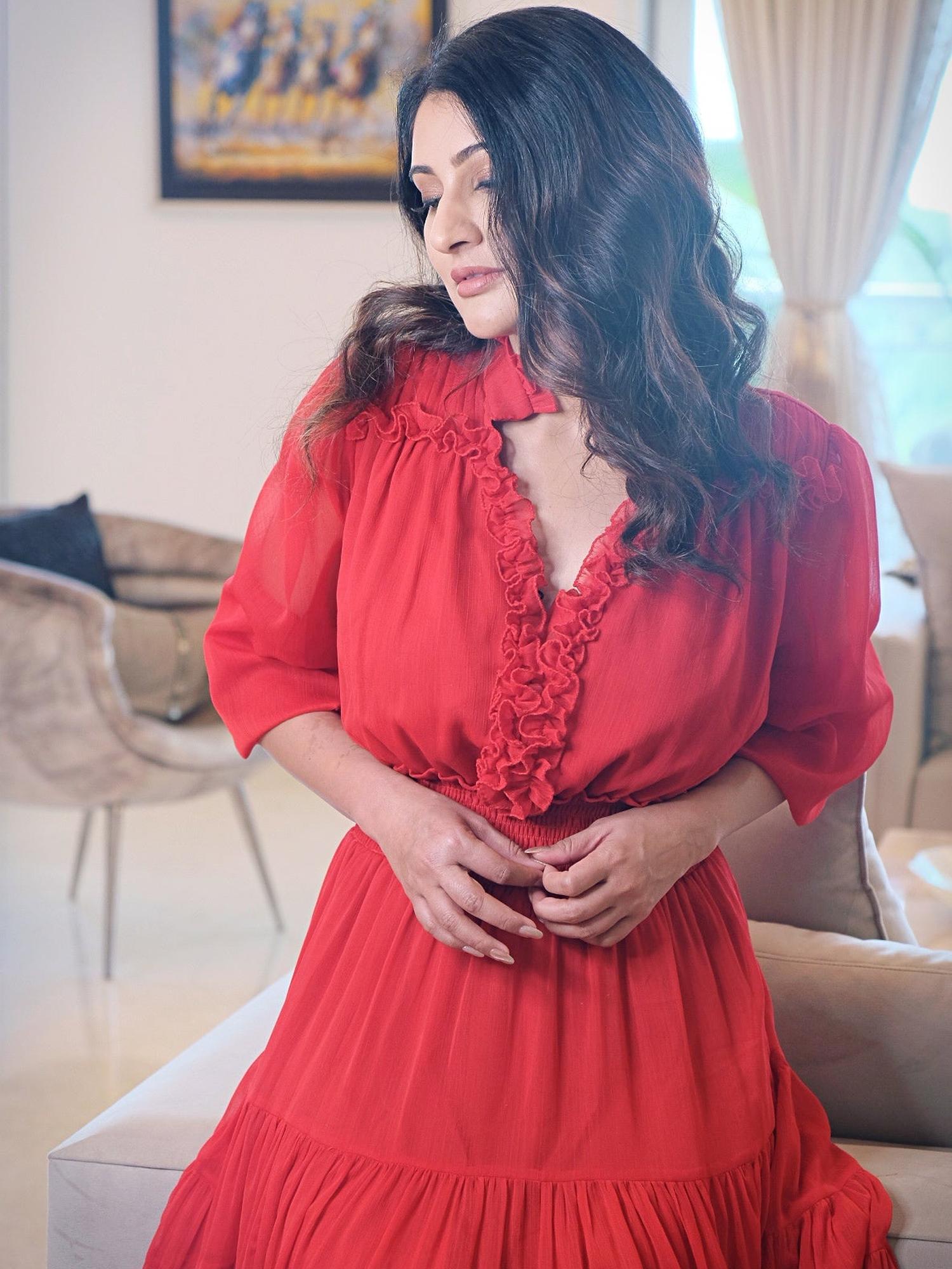 Flair Flairy Red Dress