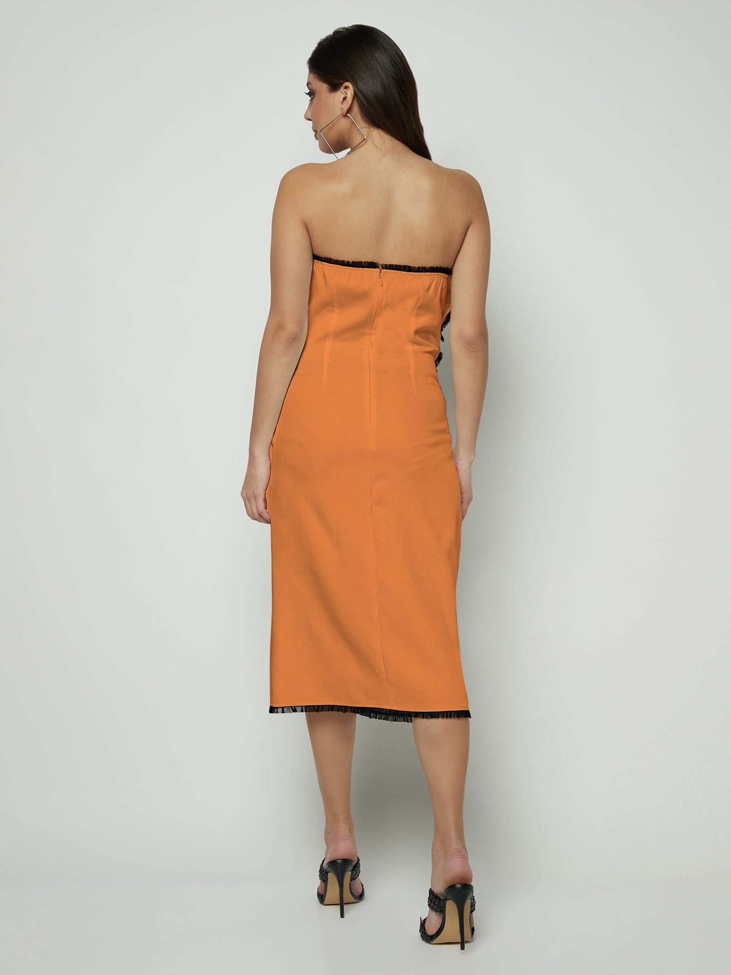 Flora Finesse Orange Dress