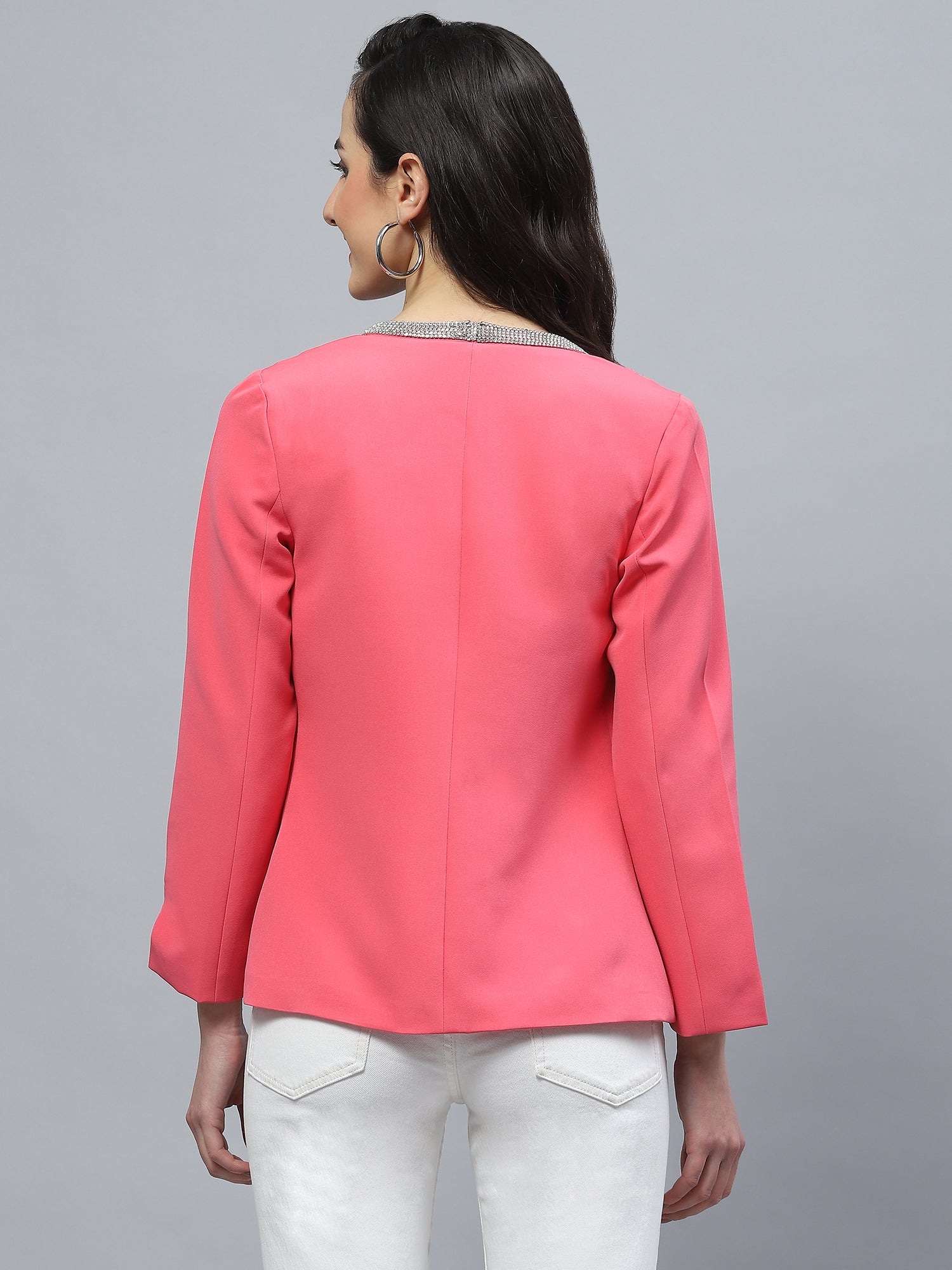 SALMON PINK HANGING BLAZER
