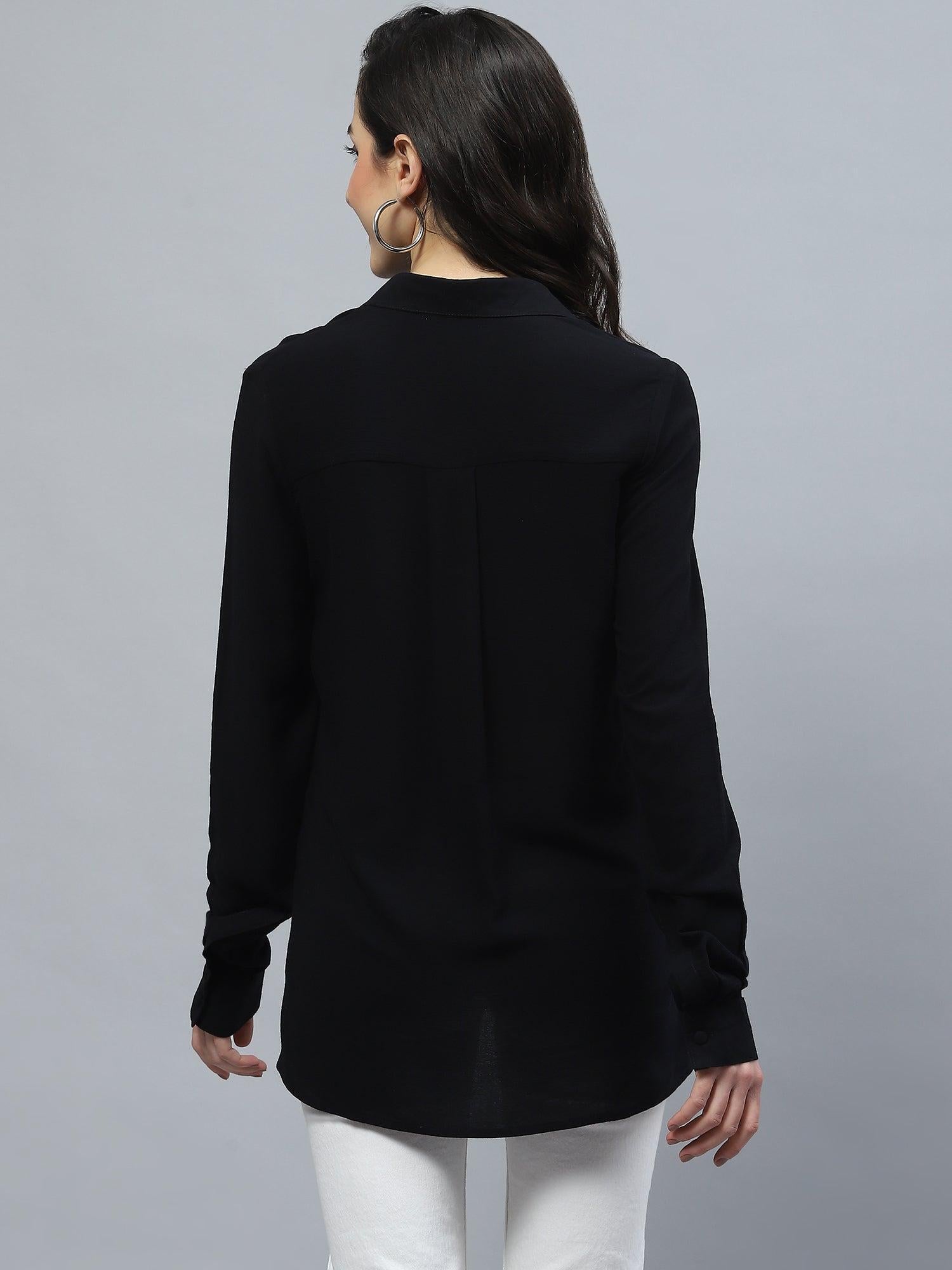 DELUXE EMBELLISHED STONE MOTIF SHIRT