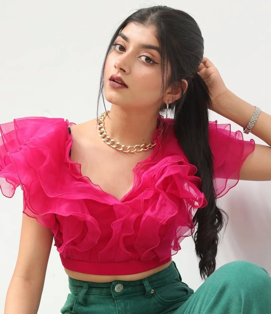 Play Full Ruffle Pink Top