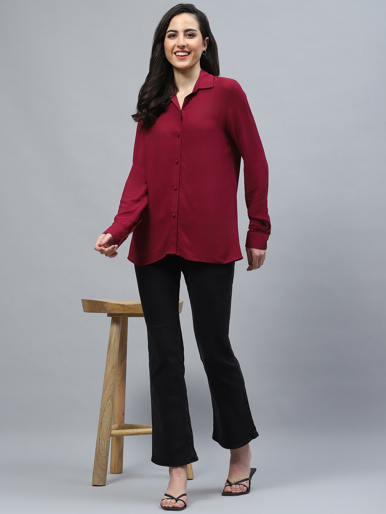 DELUXE MAHROON SHIRT