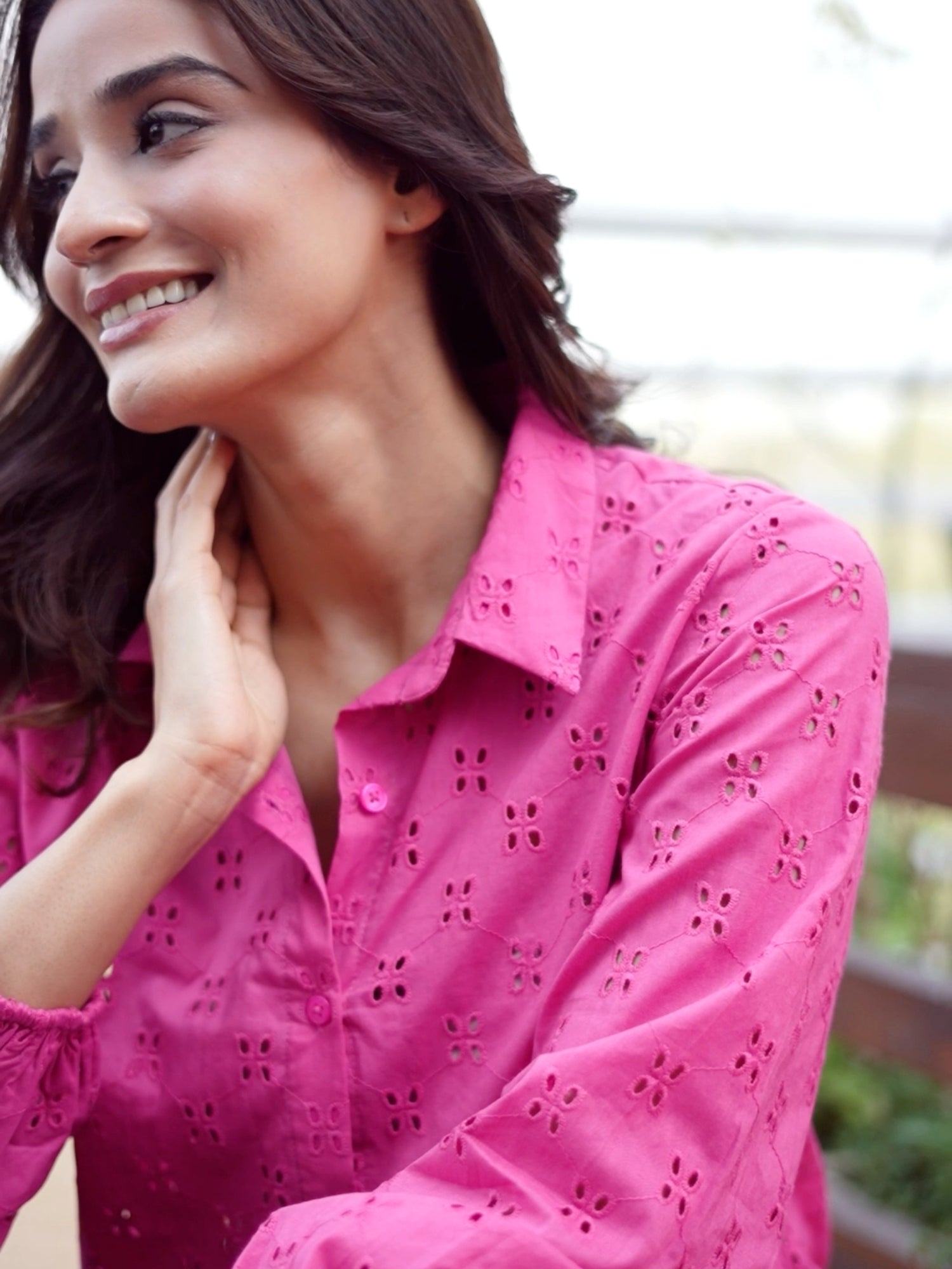 Tropical Thread Pink Shirt