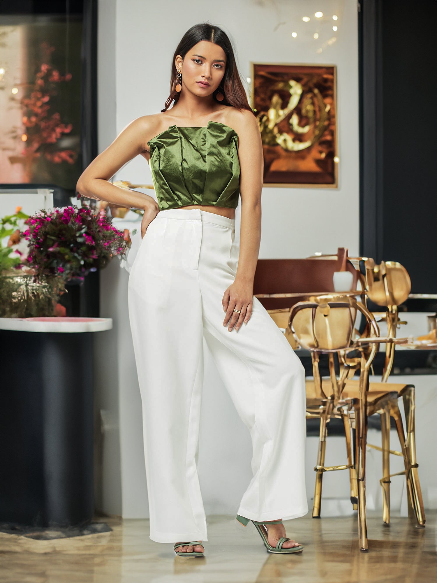 Regular Fit White Pant