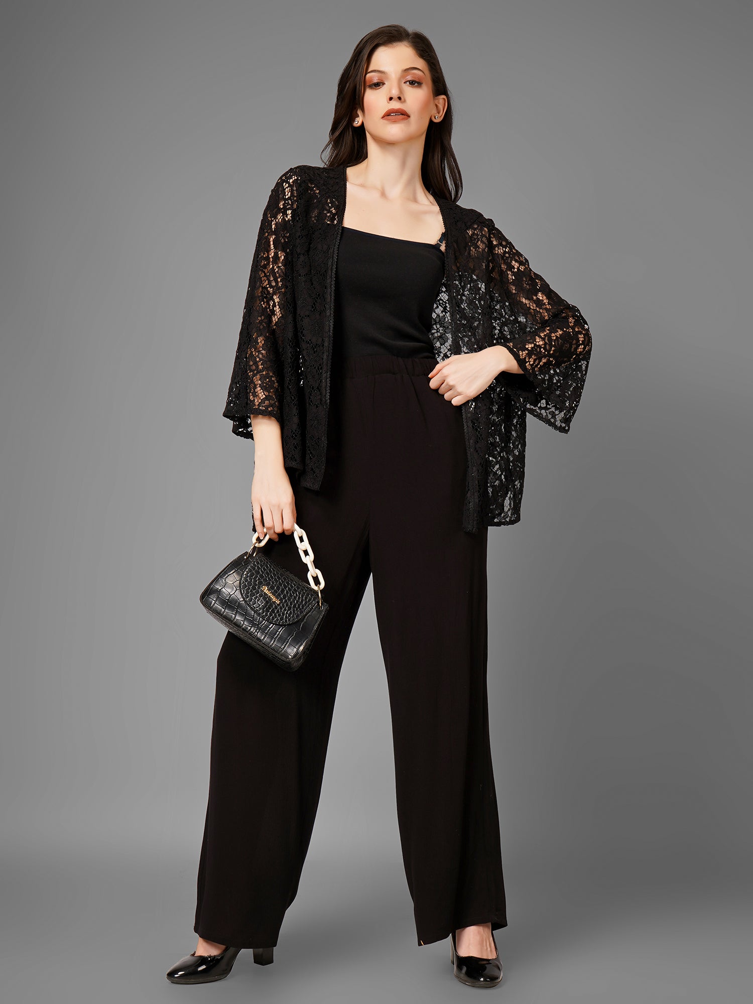 Regular Fit Black Pants
