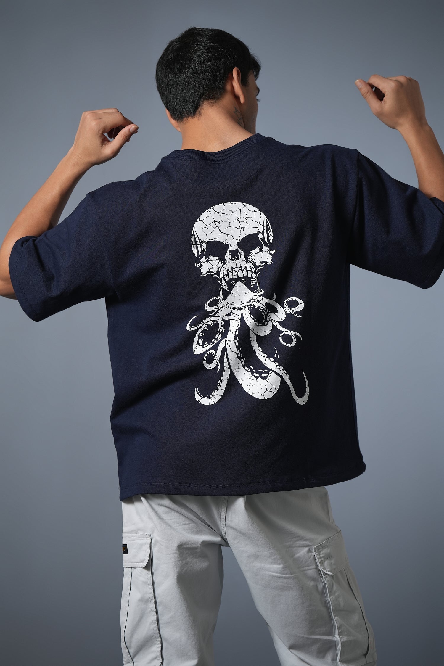 SUCKER SKULL TEE NAVY