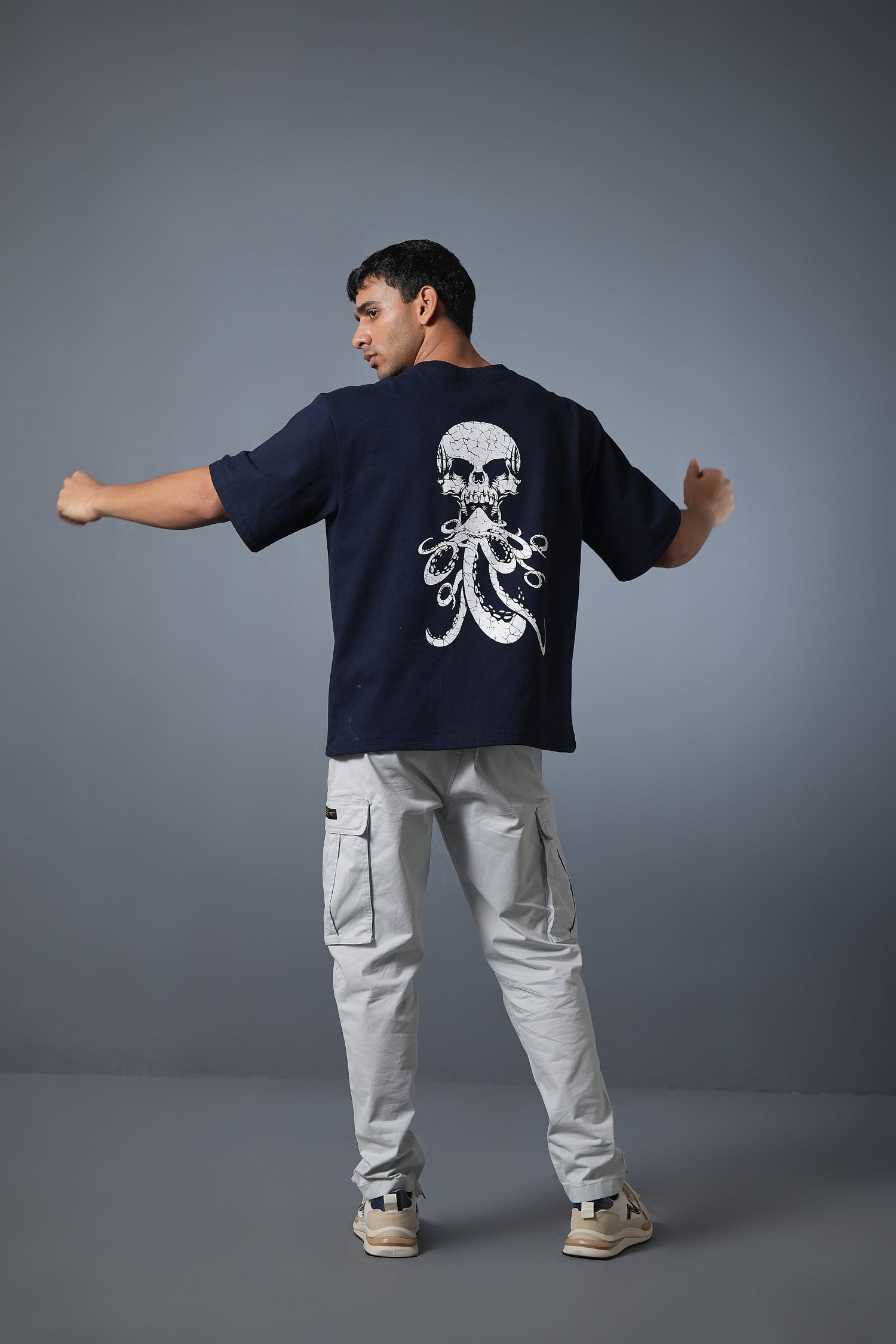 SUCKER SKULL TEE NAVY