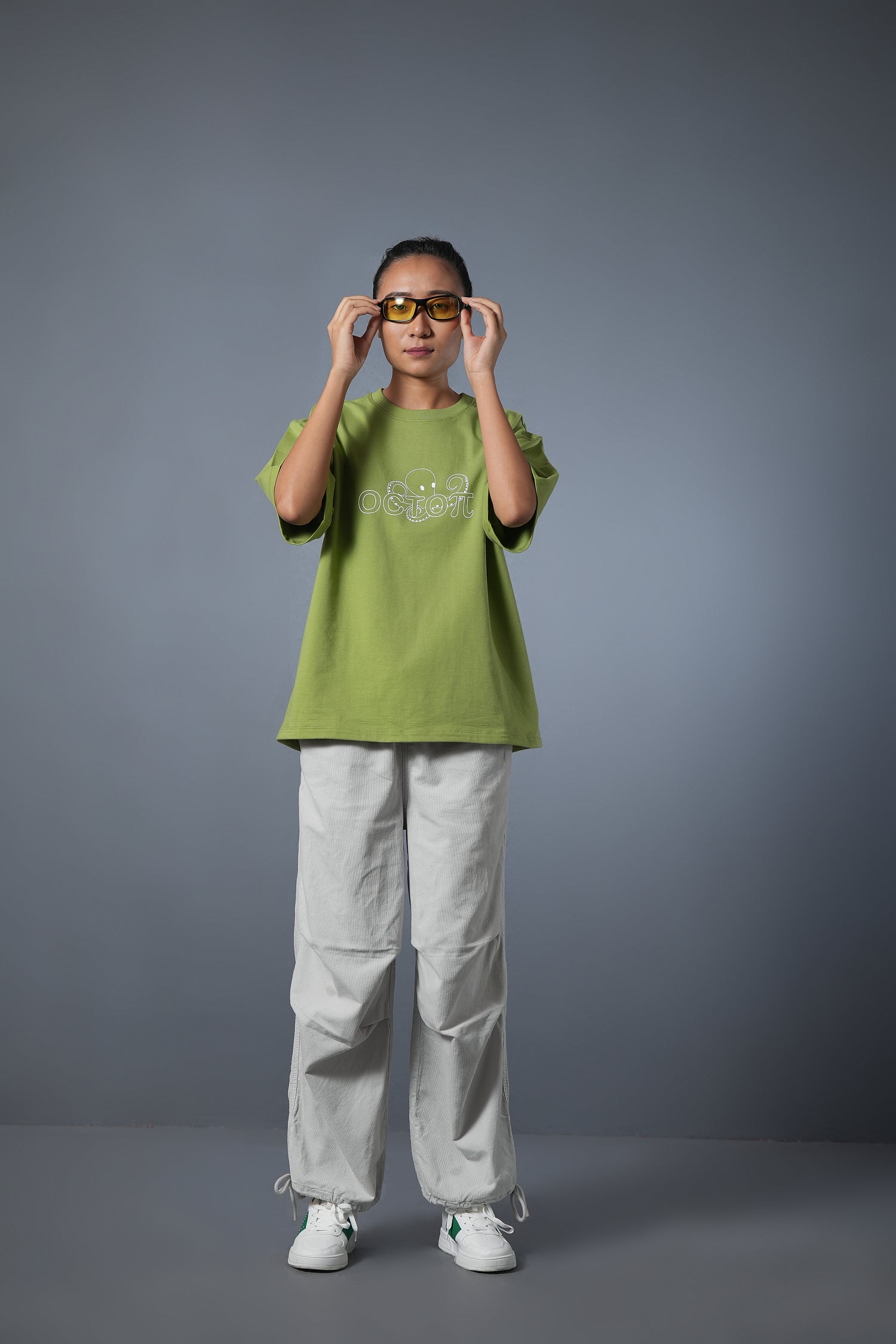 I AM NOT SHY TEE GREEN