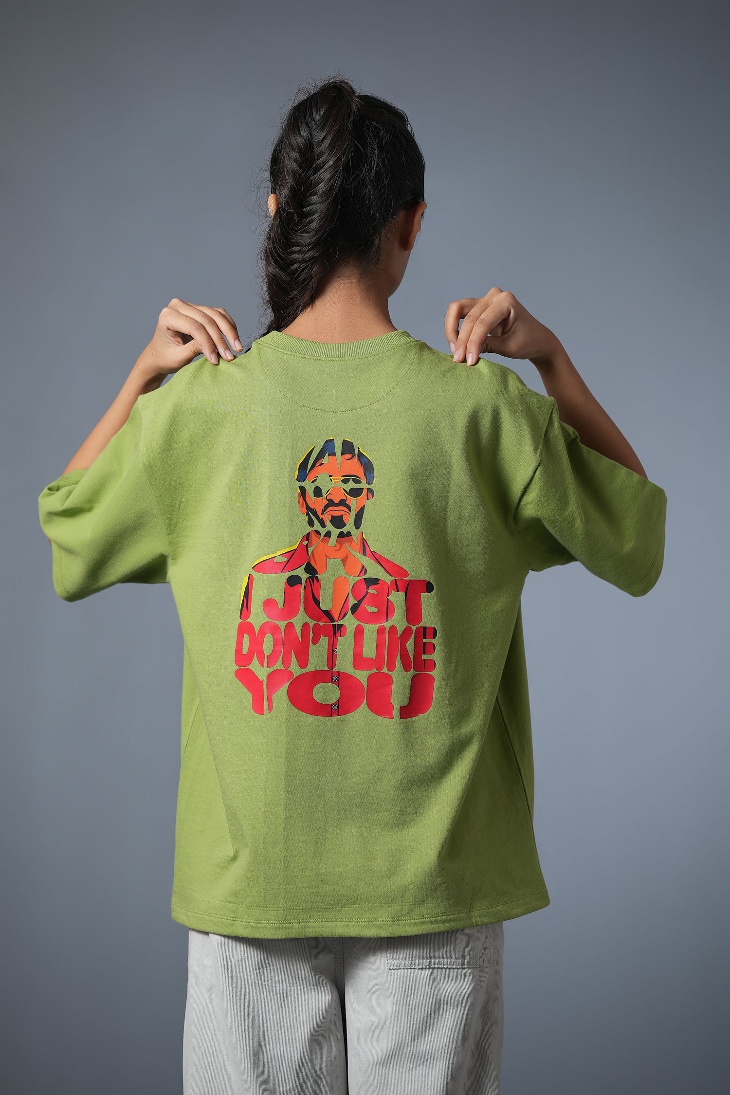 I AM NOT SHY TEE GREEN