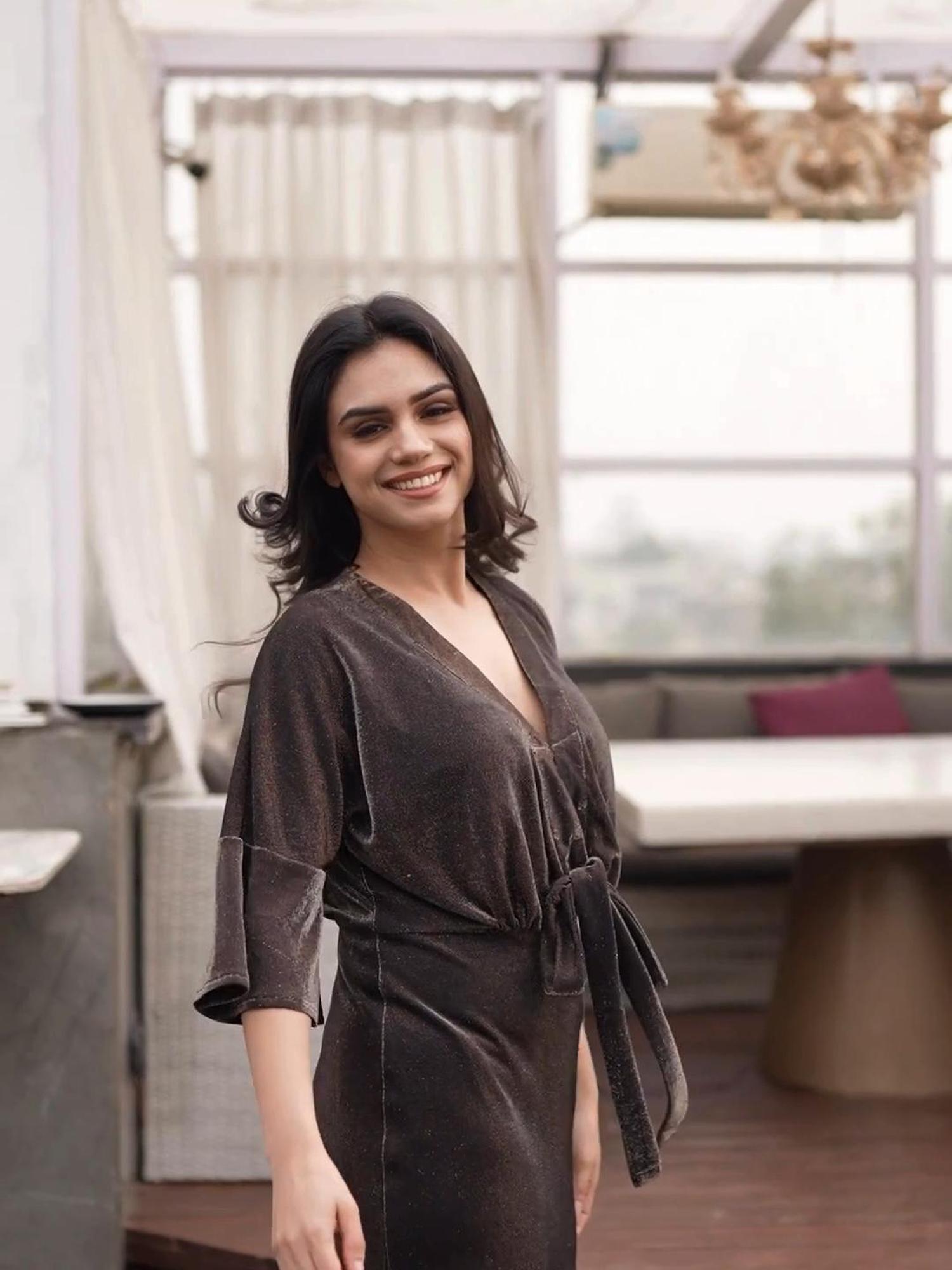 Alina Mini Olive Dress