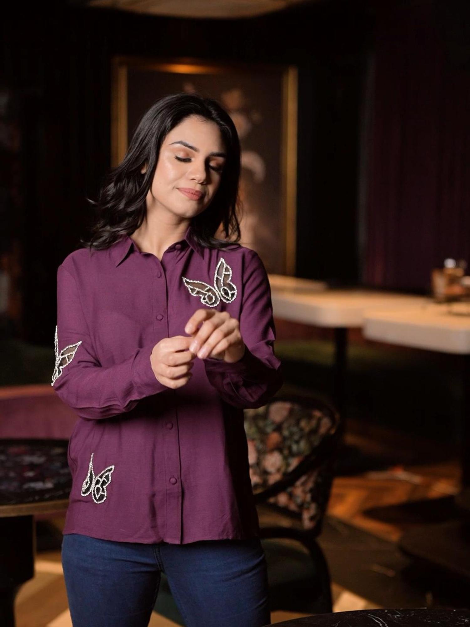 Butterfly Majesty Wine Shirt