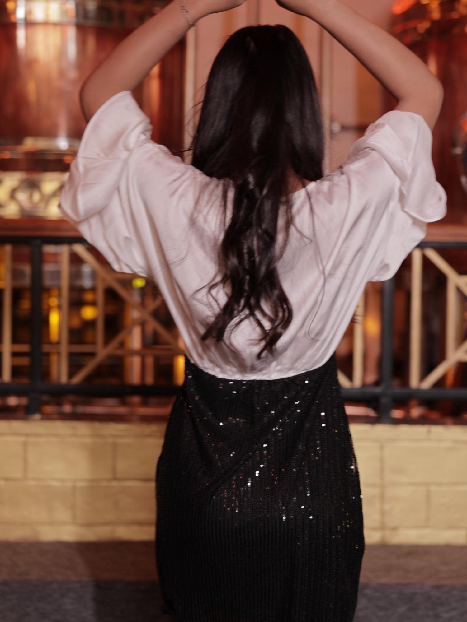 Shimmer It Real Embellished White Dress