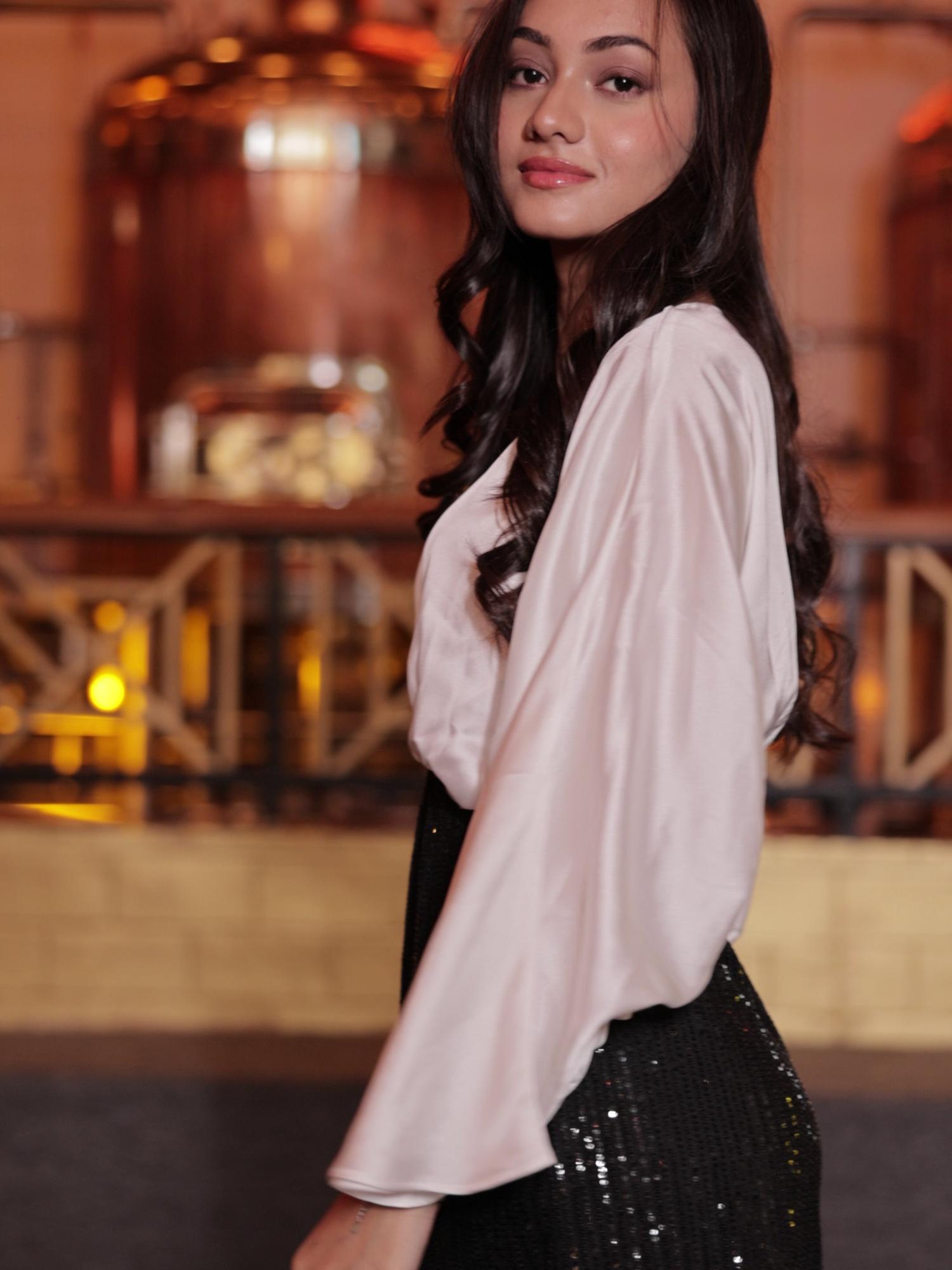 Shimmer It Real Embellished White Dress