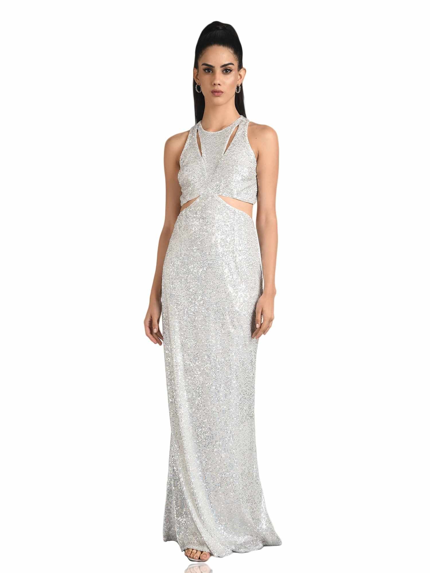 outshine cut out white dress