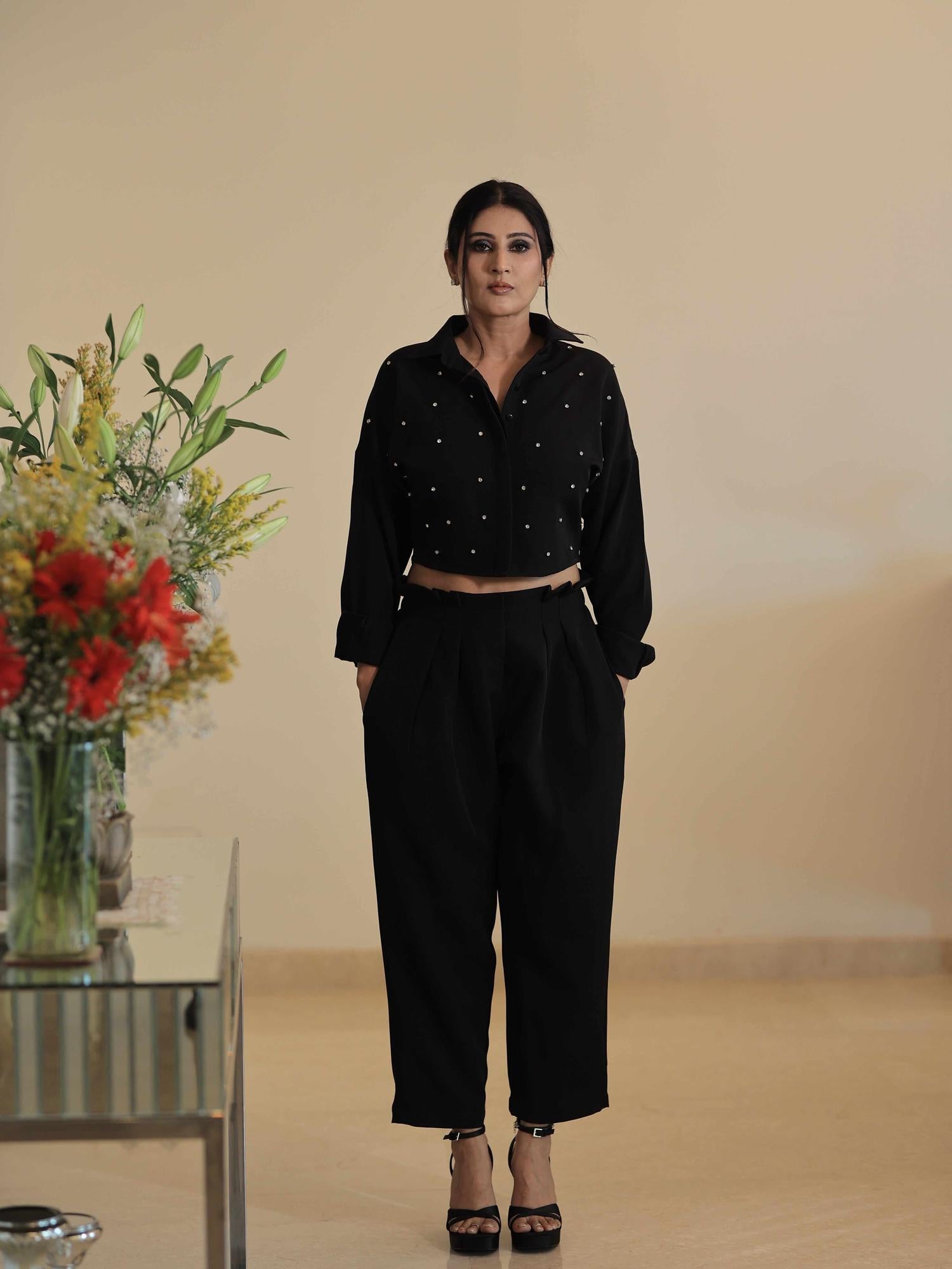 Glam Jam Black Cord- Set