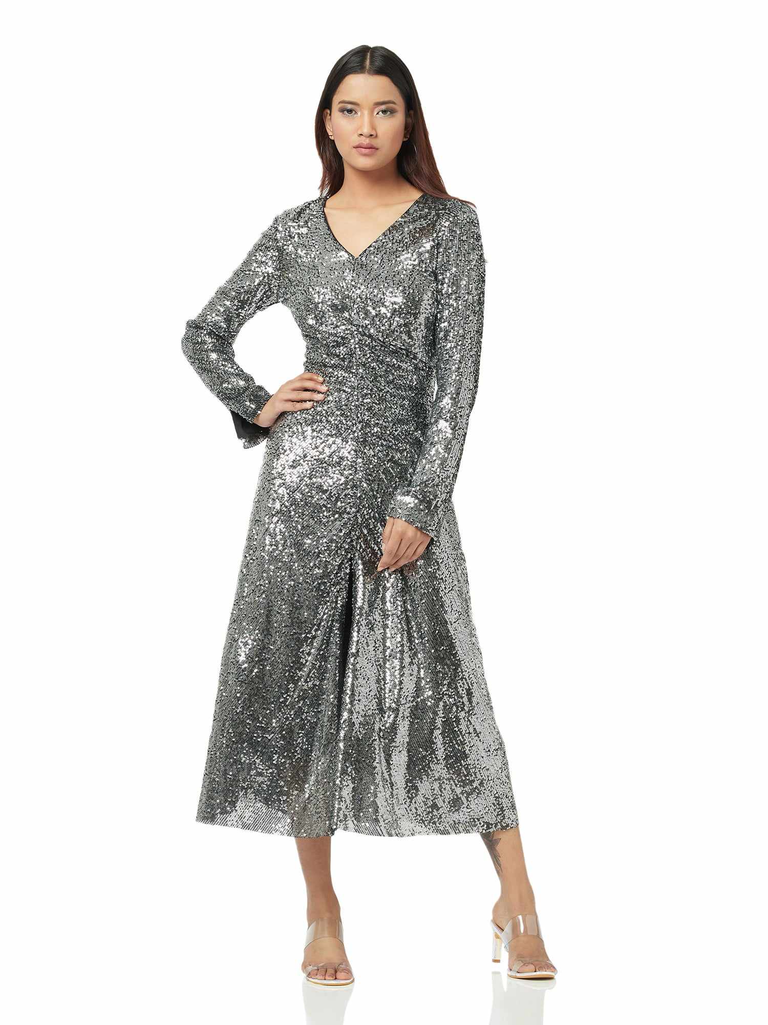 pretty please midi dress