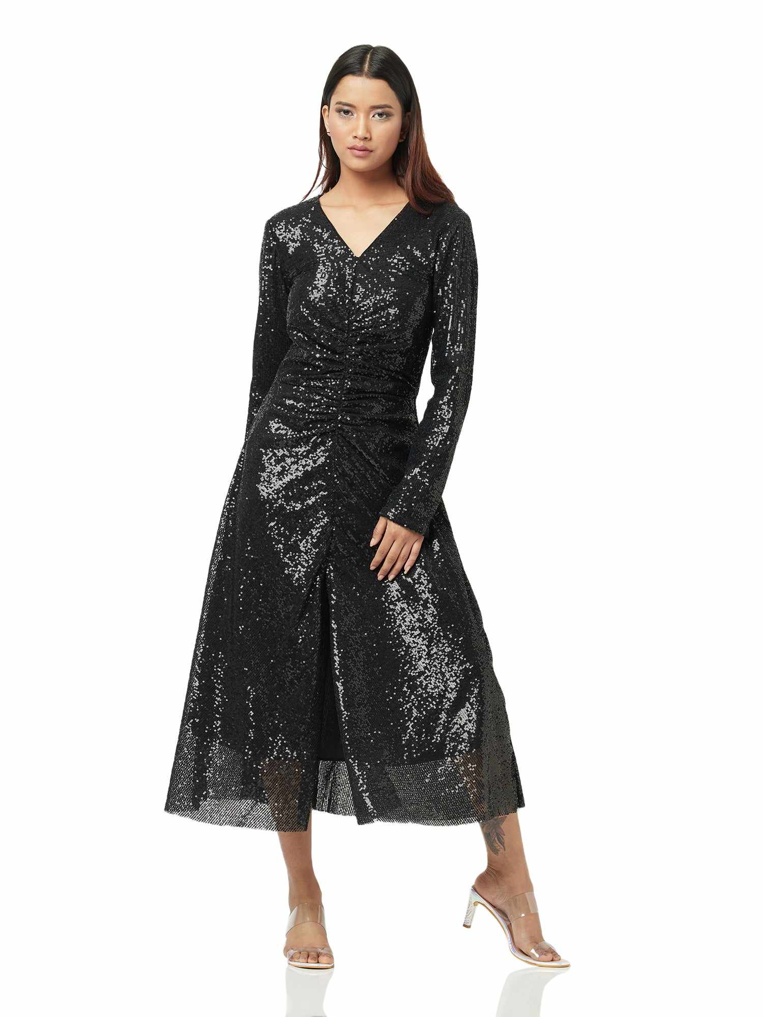 pretty please midi dress