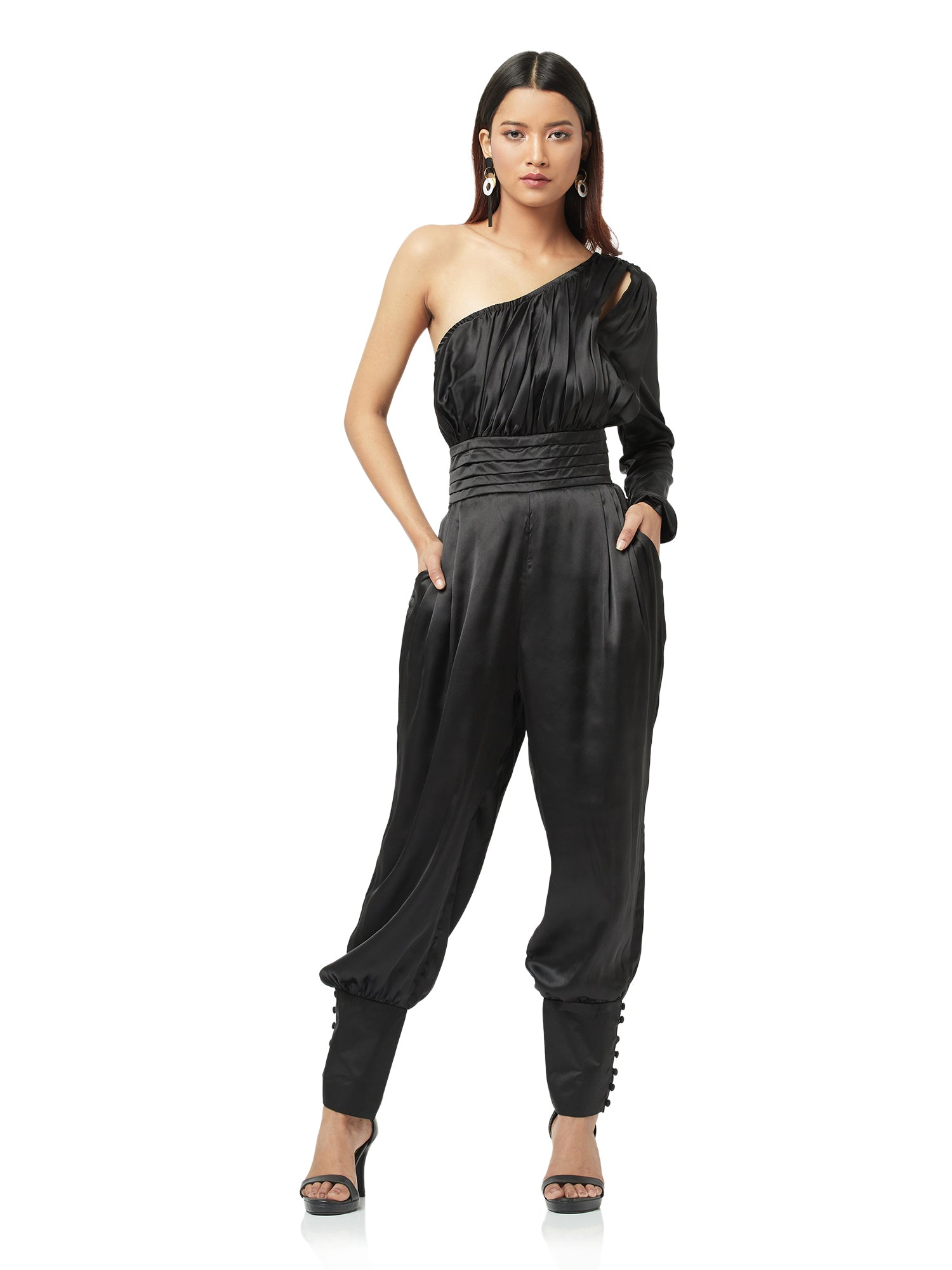 shining star black jumpsuit