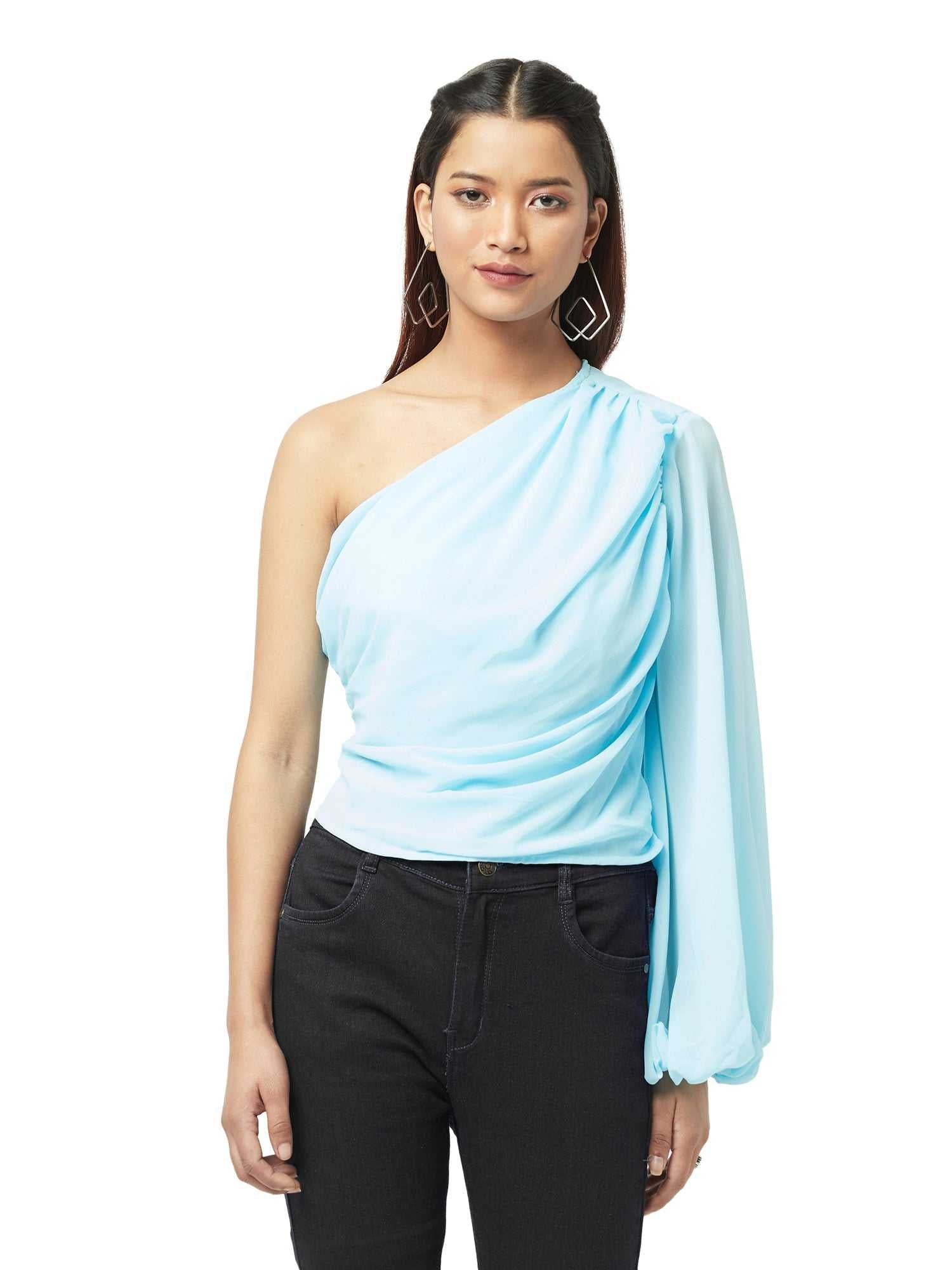 statement opulent sleeve blouse