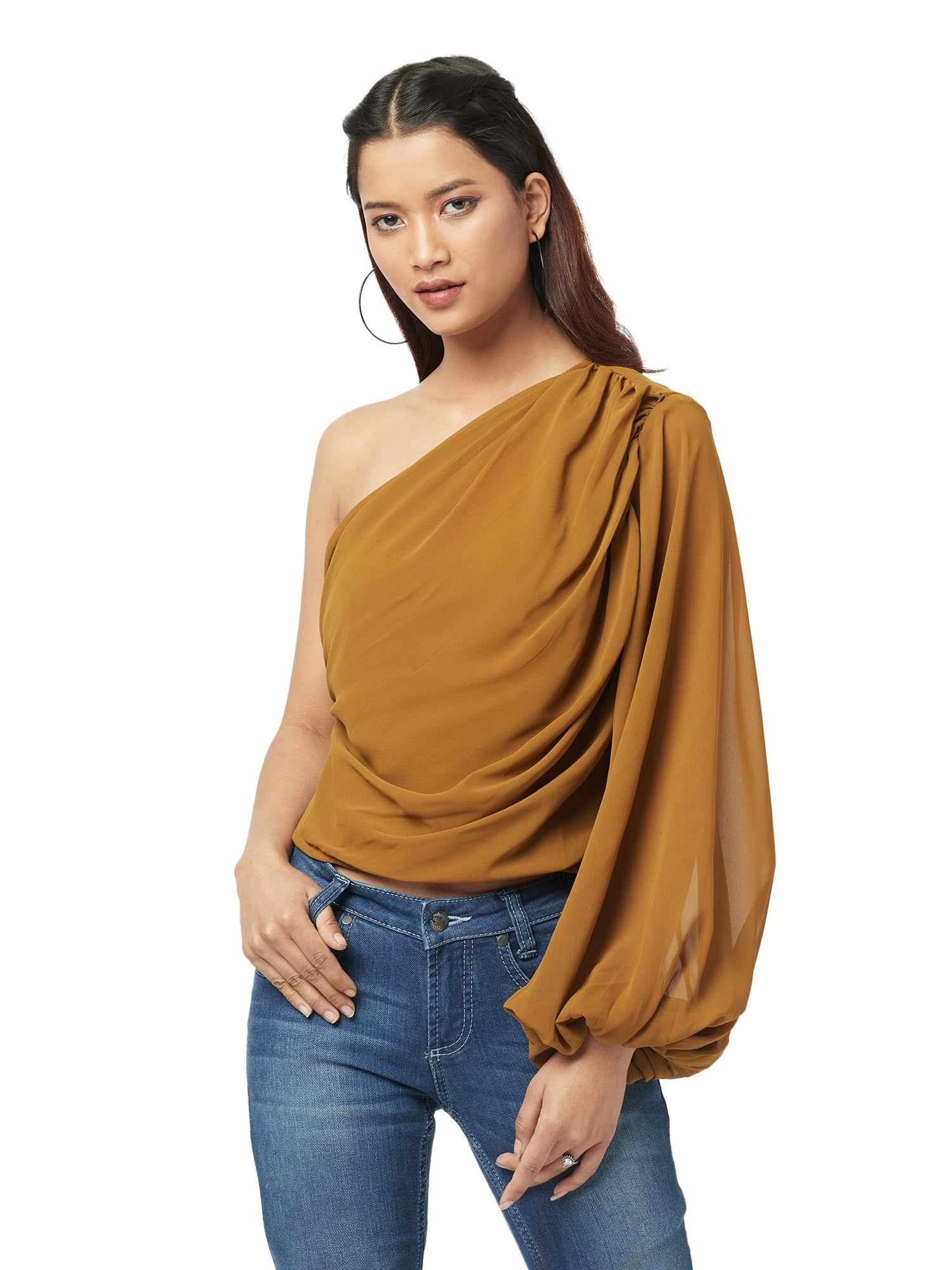 statement opulent sleeve blouse