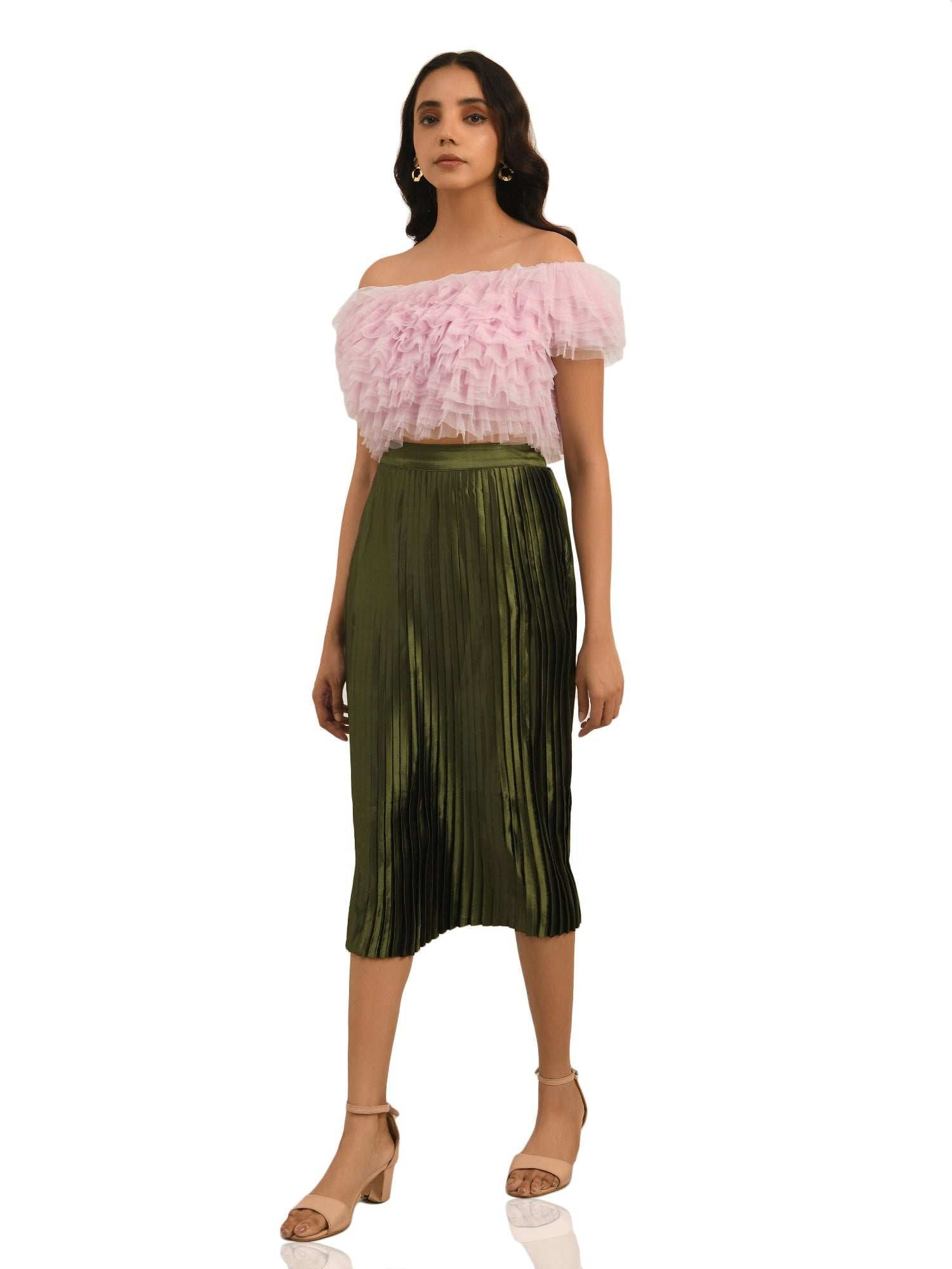 resort vacay multi layer ruffle top