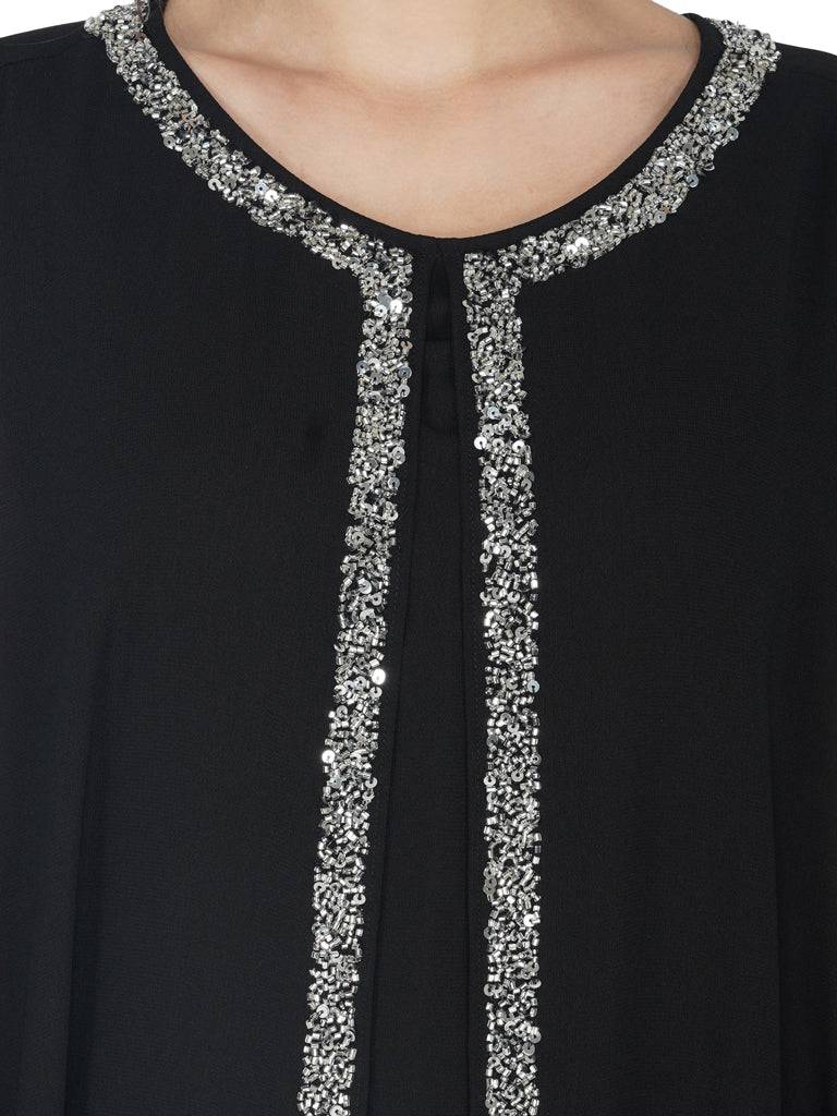 mantle style layered dress