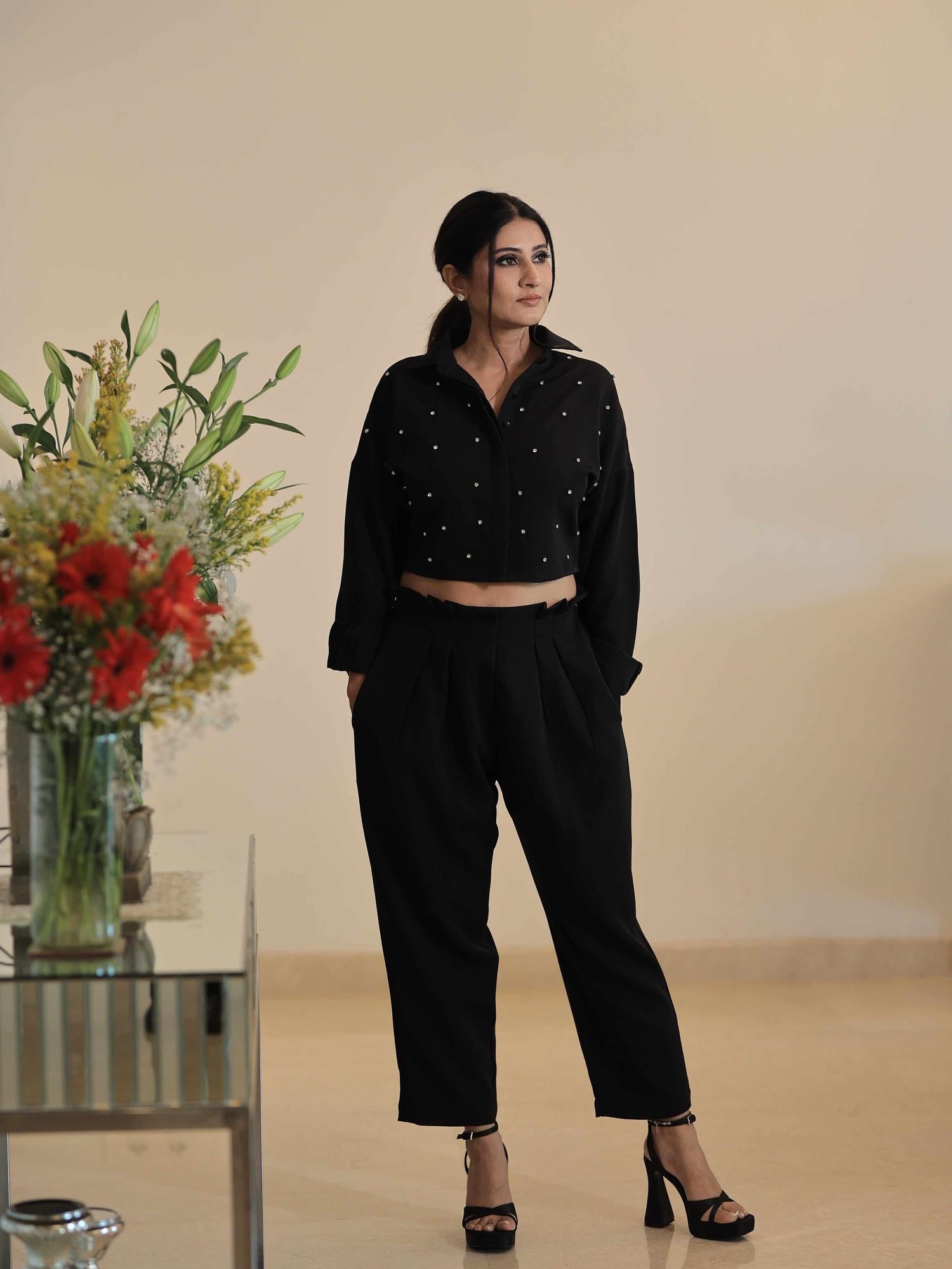 Glam Jam Black Cord- Set