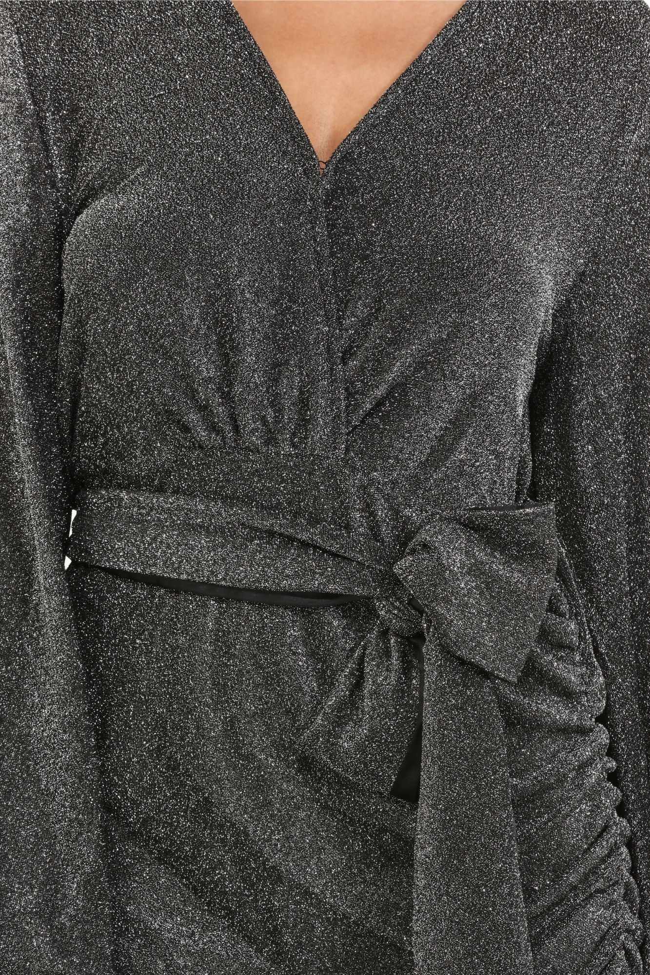 grey shimmer cocktail diana dress