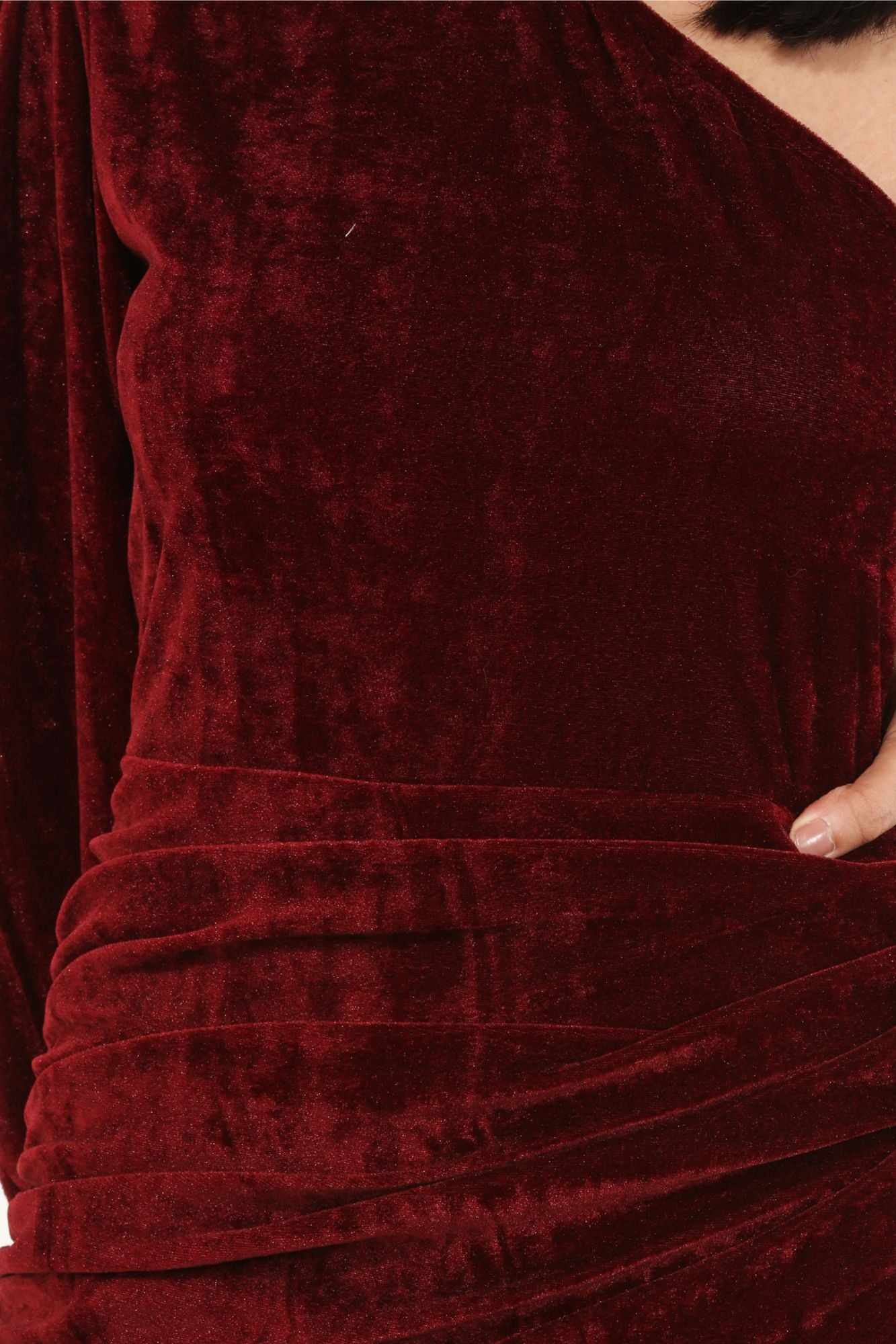 wine bodycon alexa velvet mini dress