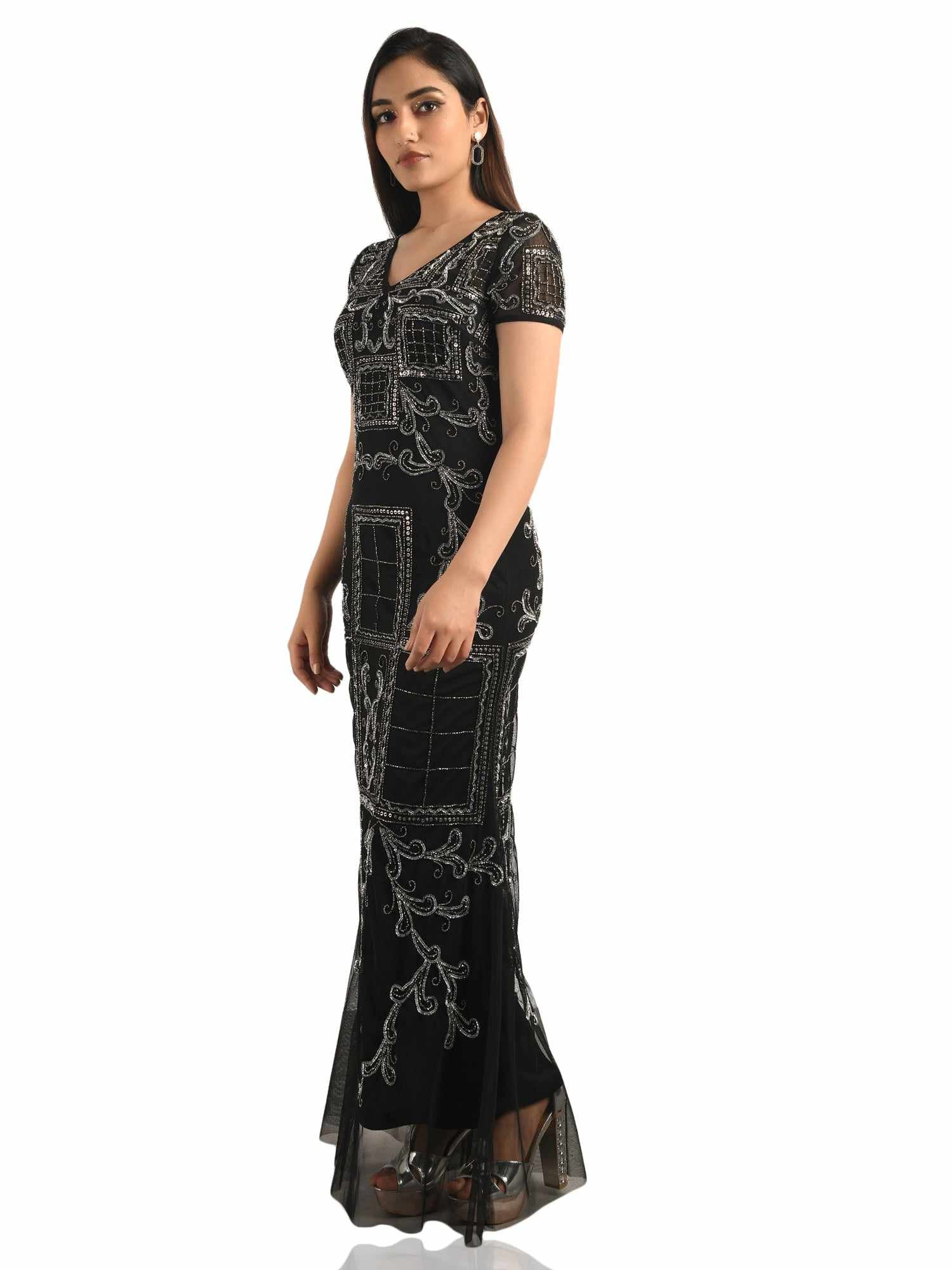 cinderella divine v neck gown