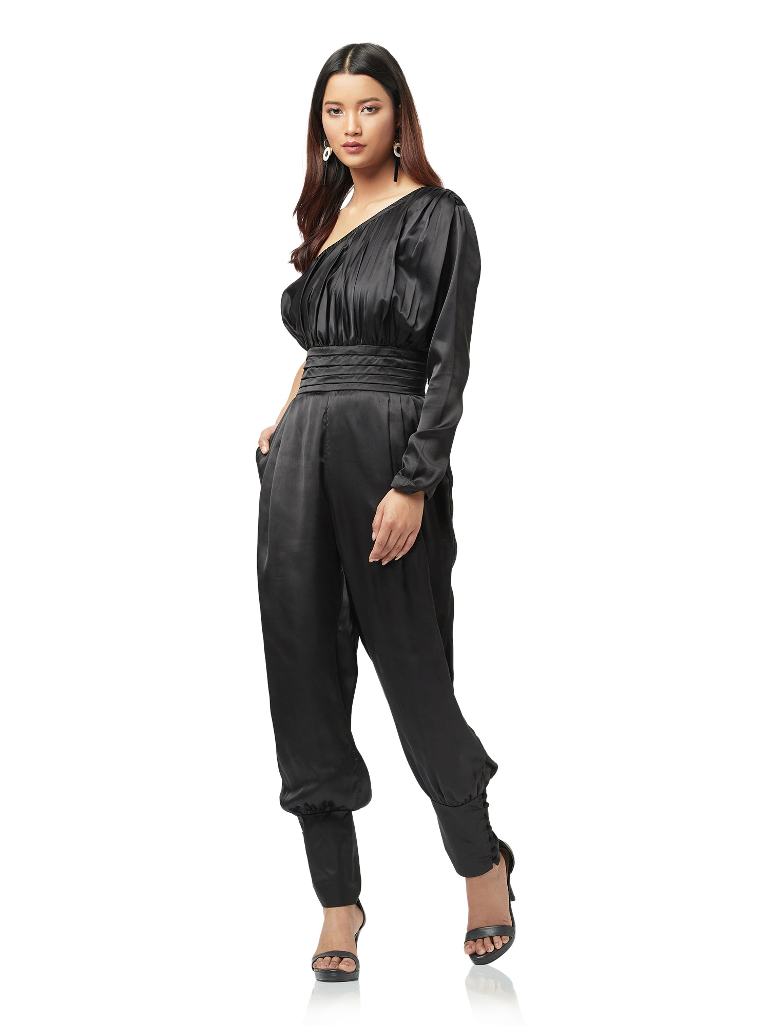 shining star black jumpsuit