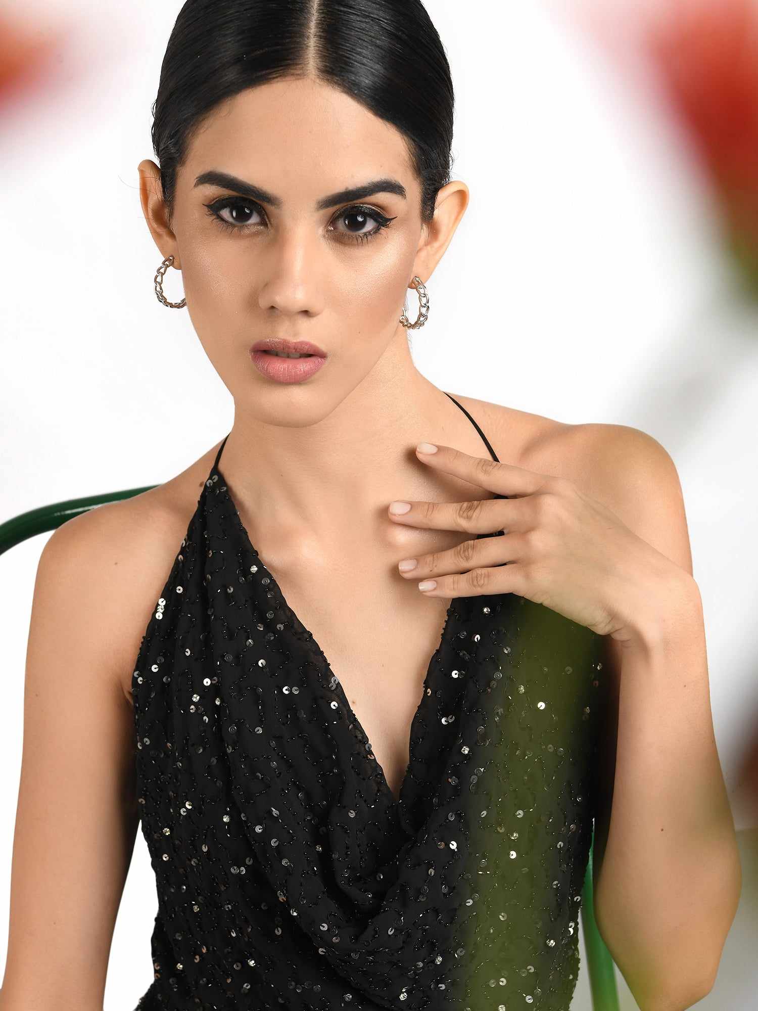 oh so sexy black backless jumpsuit