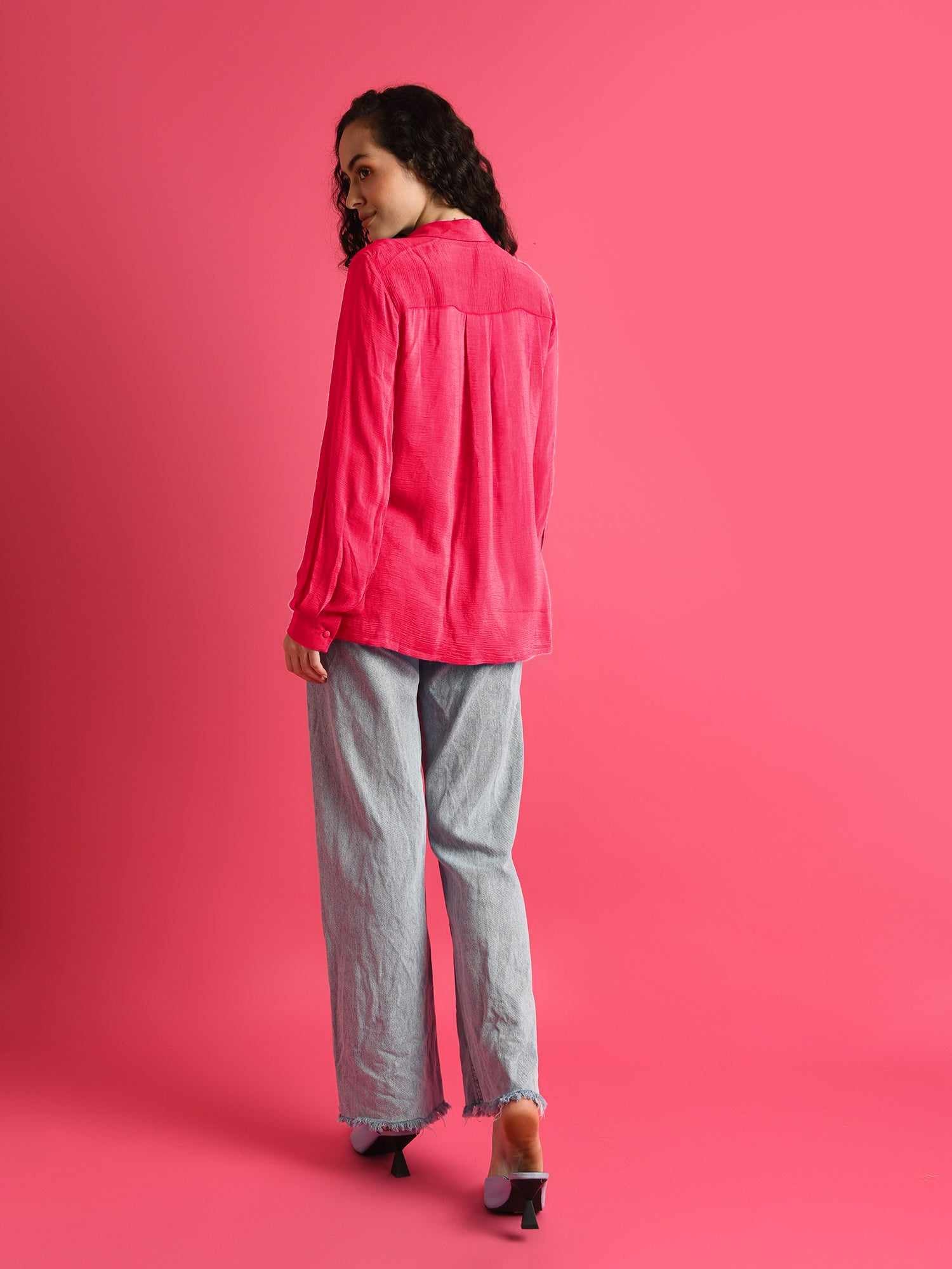 deluxe embellished pink shirt