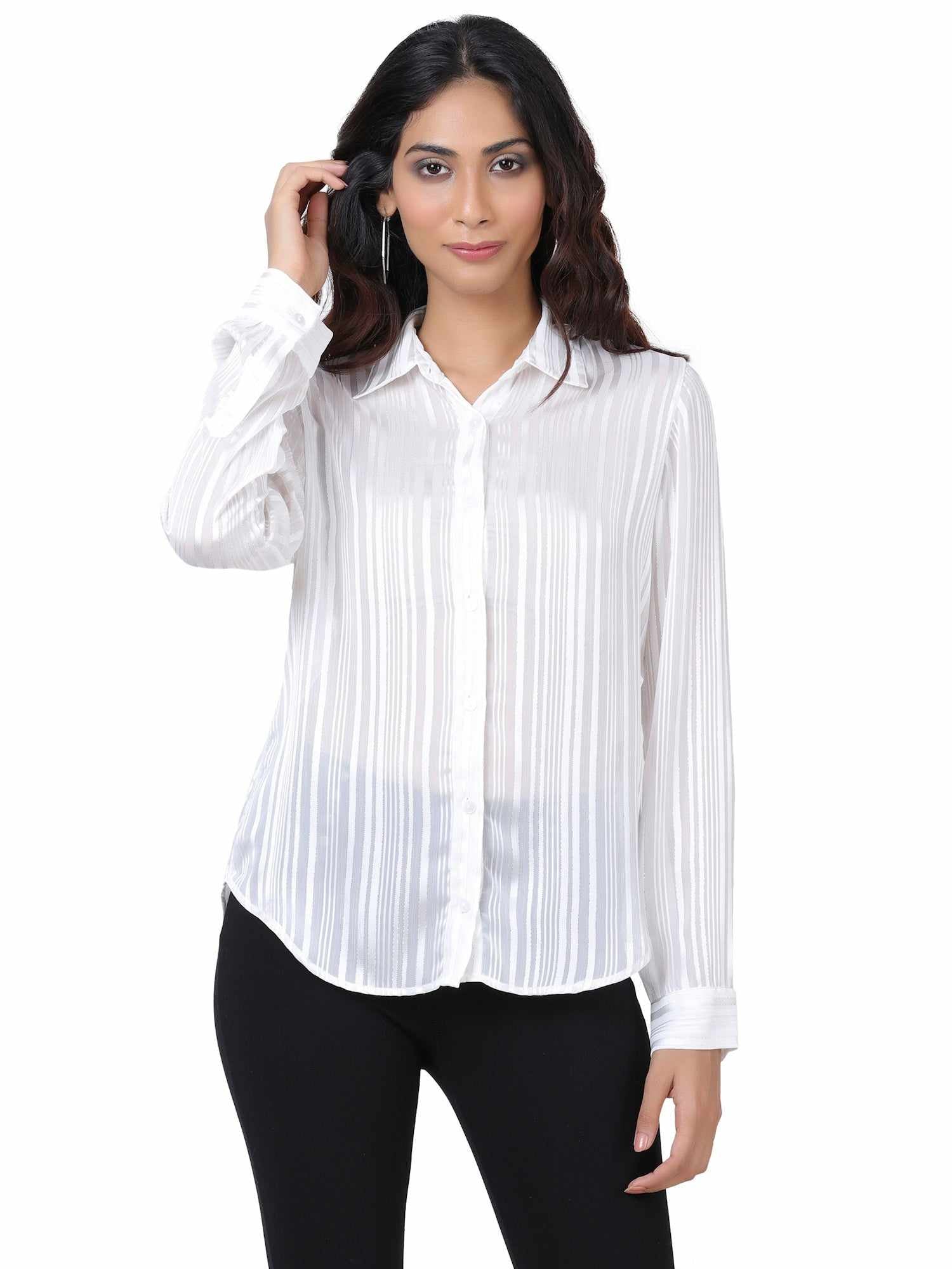 blush pink balloon sleeves top