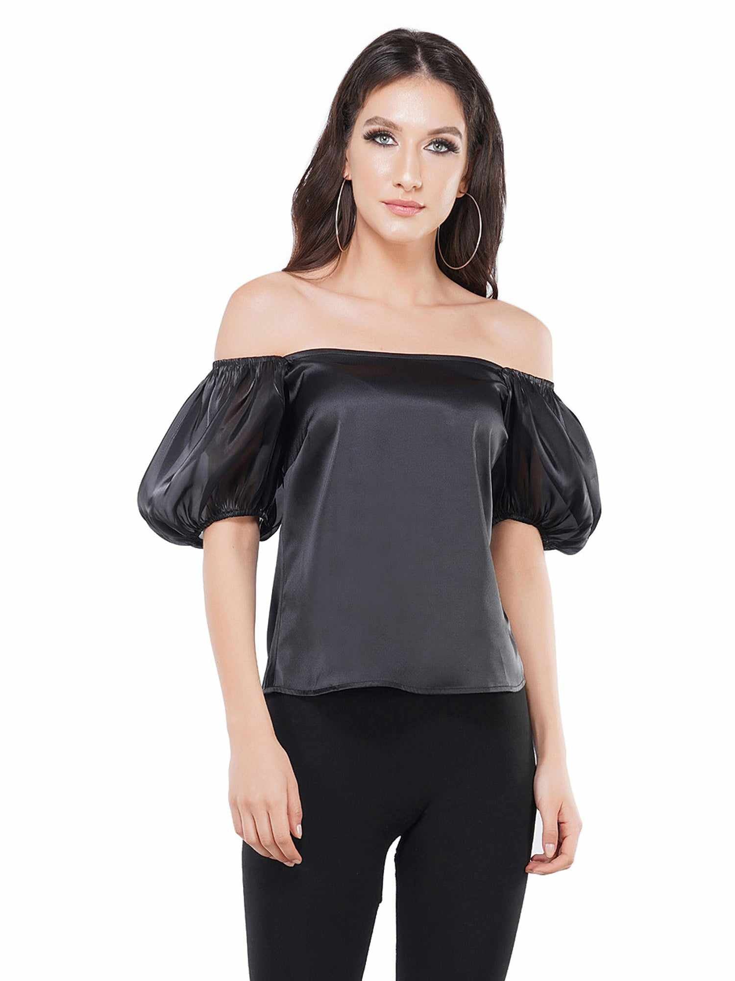 sleeve an impression black top