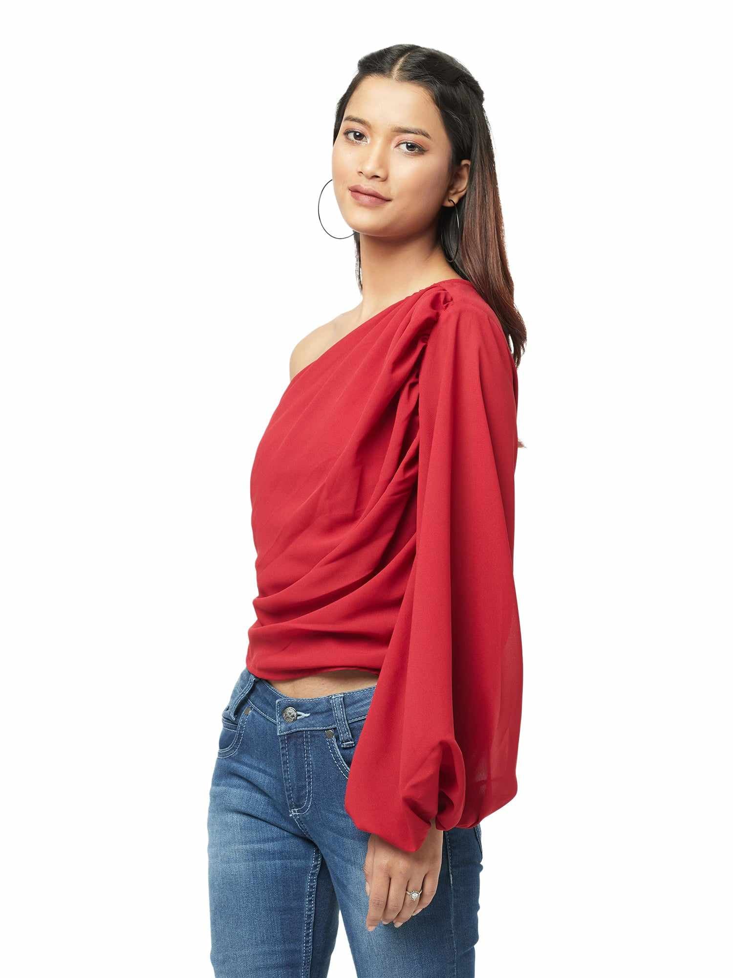 statement opulent sleeve blouse