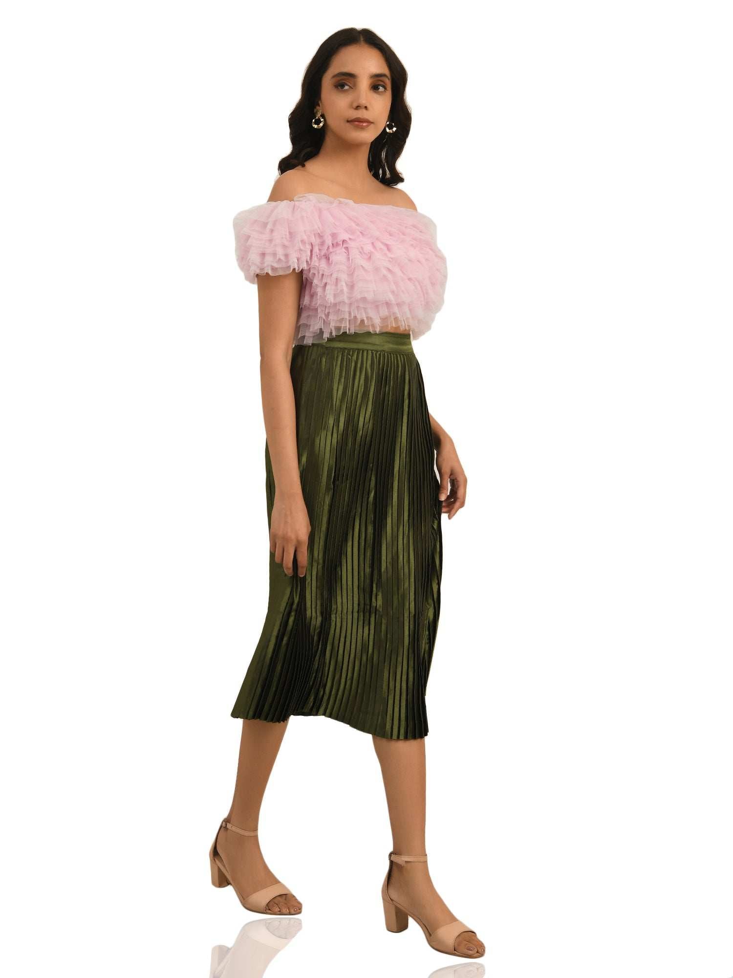 resort vacay multi layer ruffle top