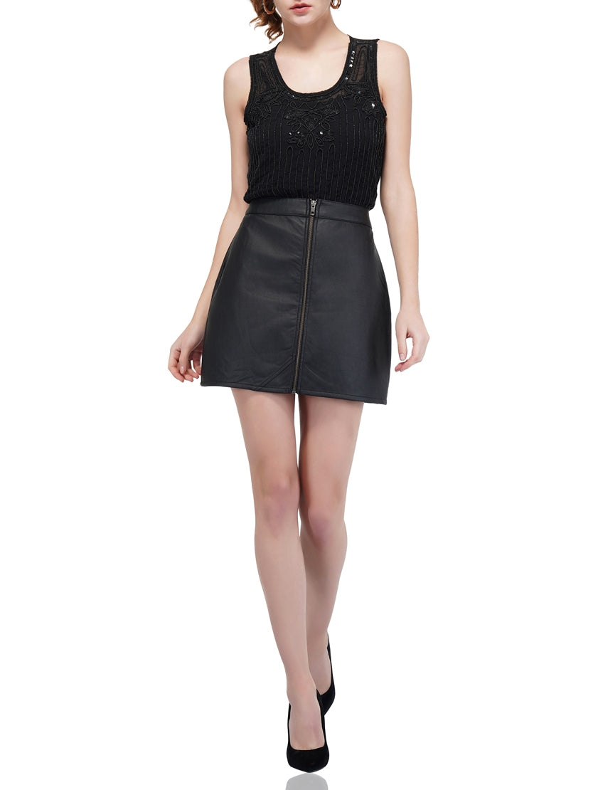 black on black tunic