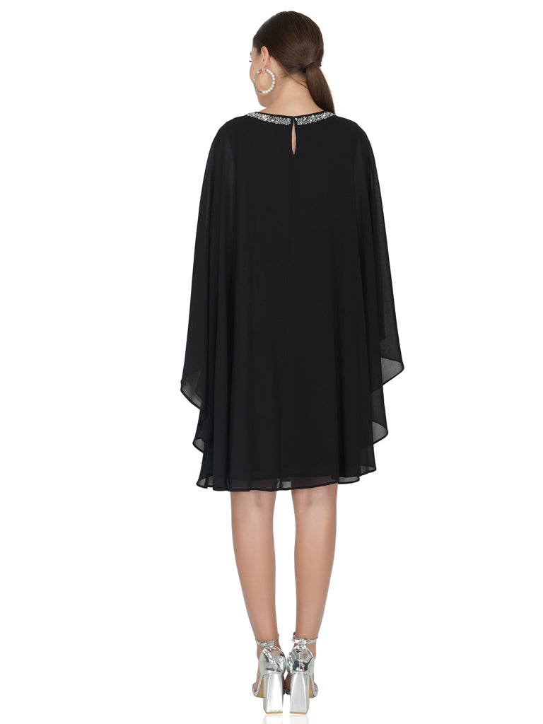 mantle style layered dress