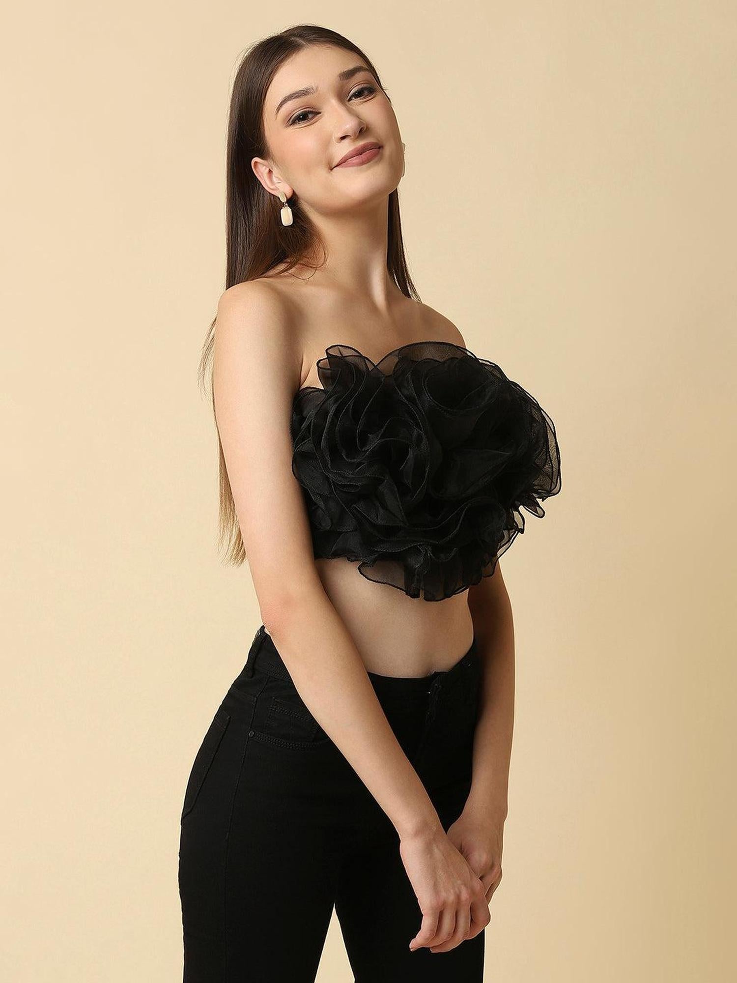Organza Black Obsidian Top