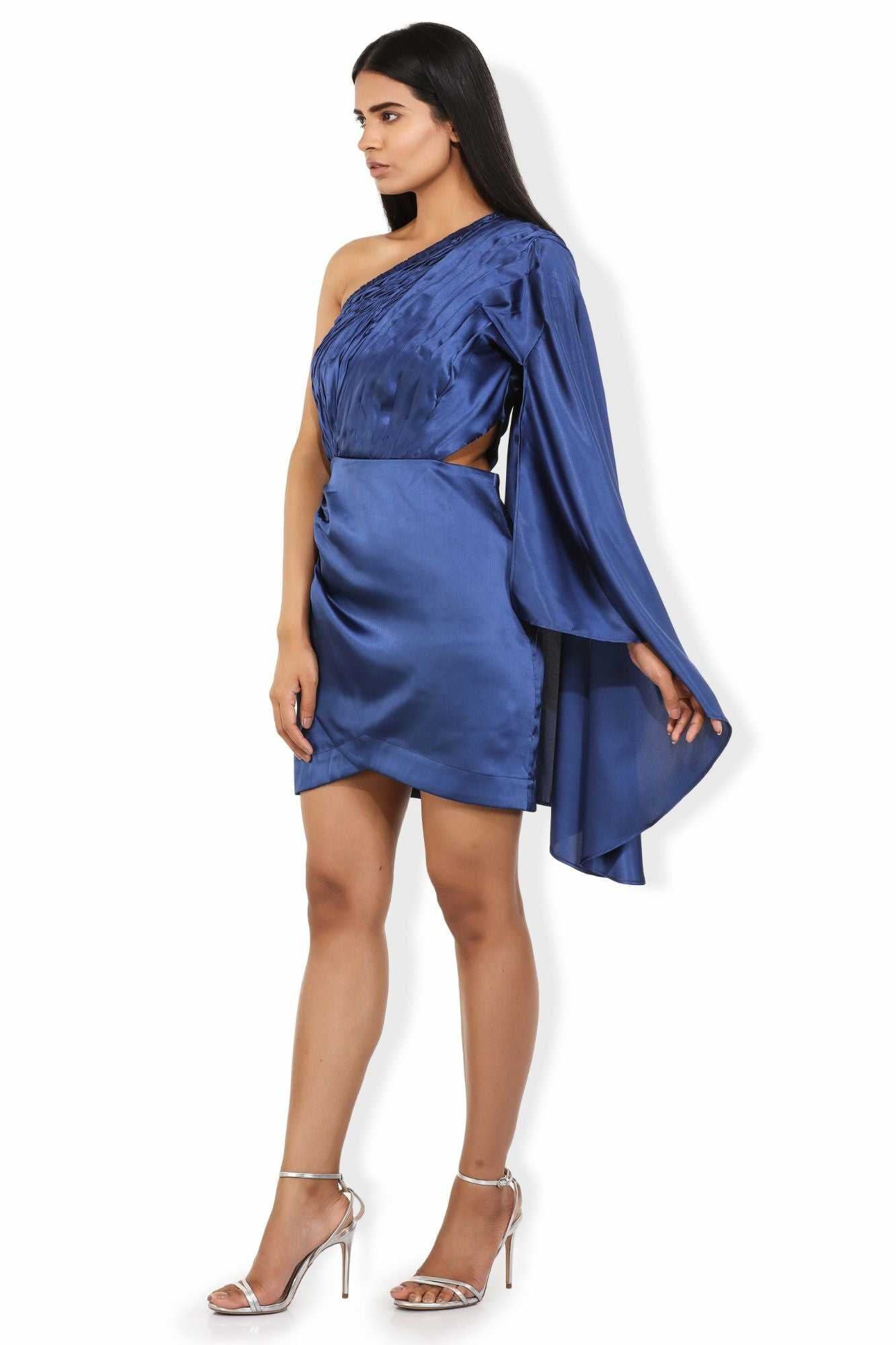 electric paris mini ruched dress