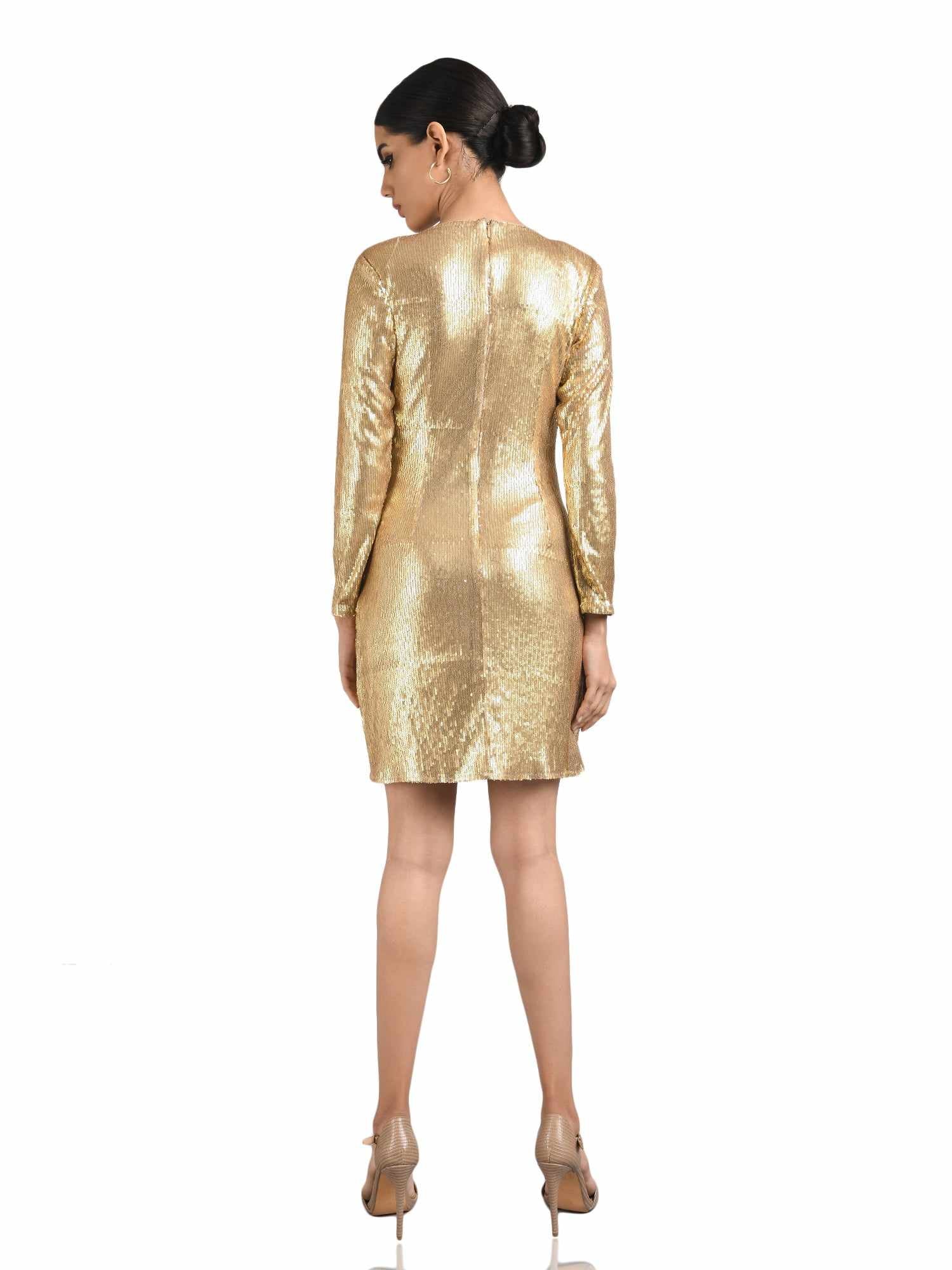 boohoo shimmer dress