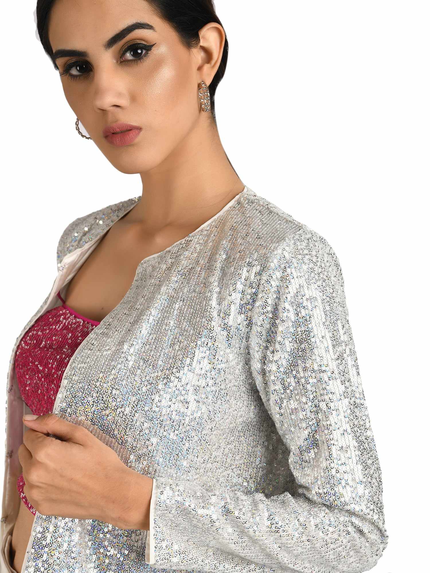 multicolor sequins jacket