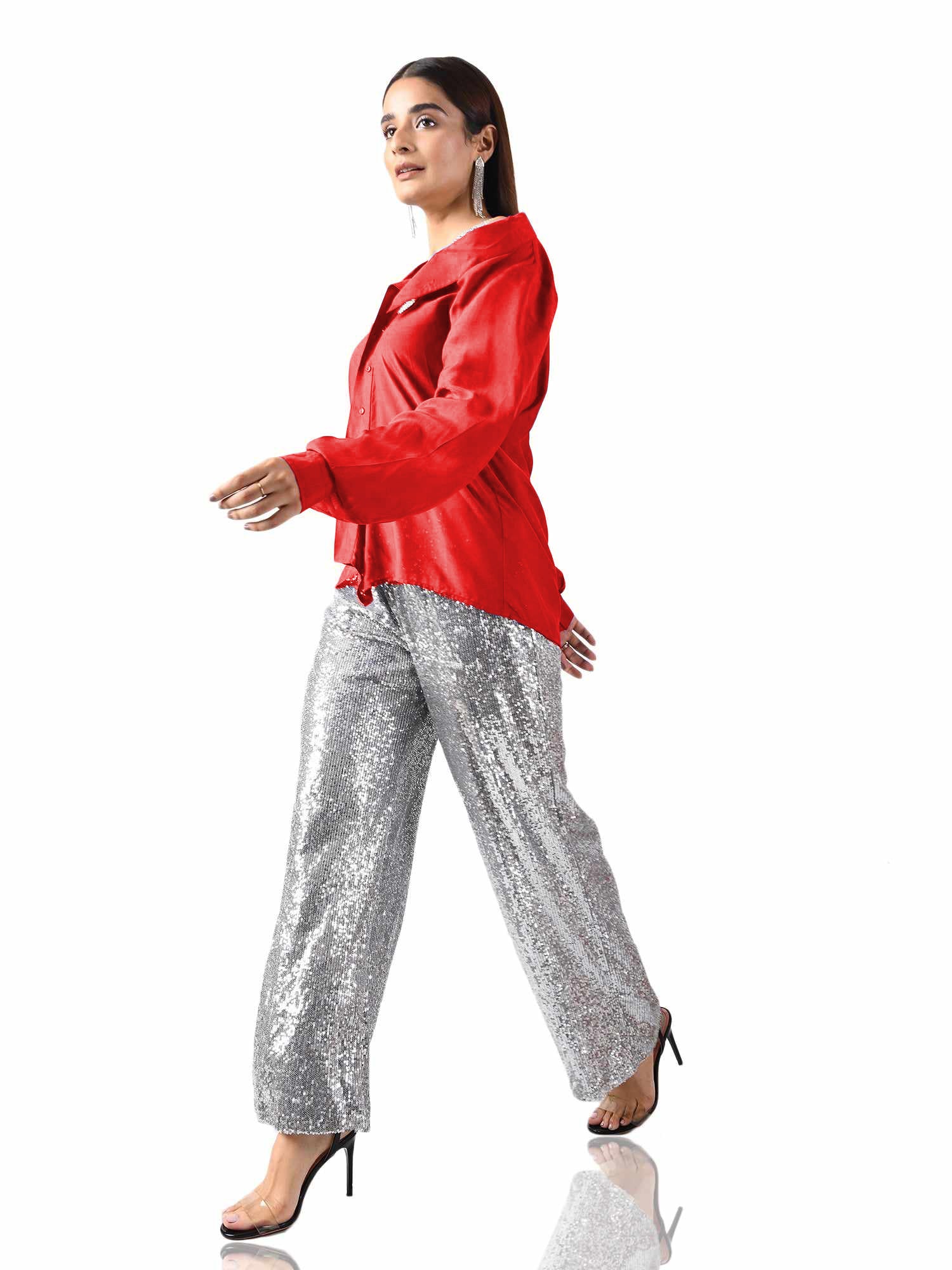 Not Your Basic Red Shirt With Decatur Detail
