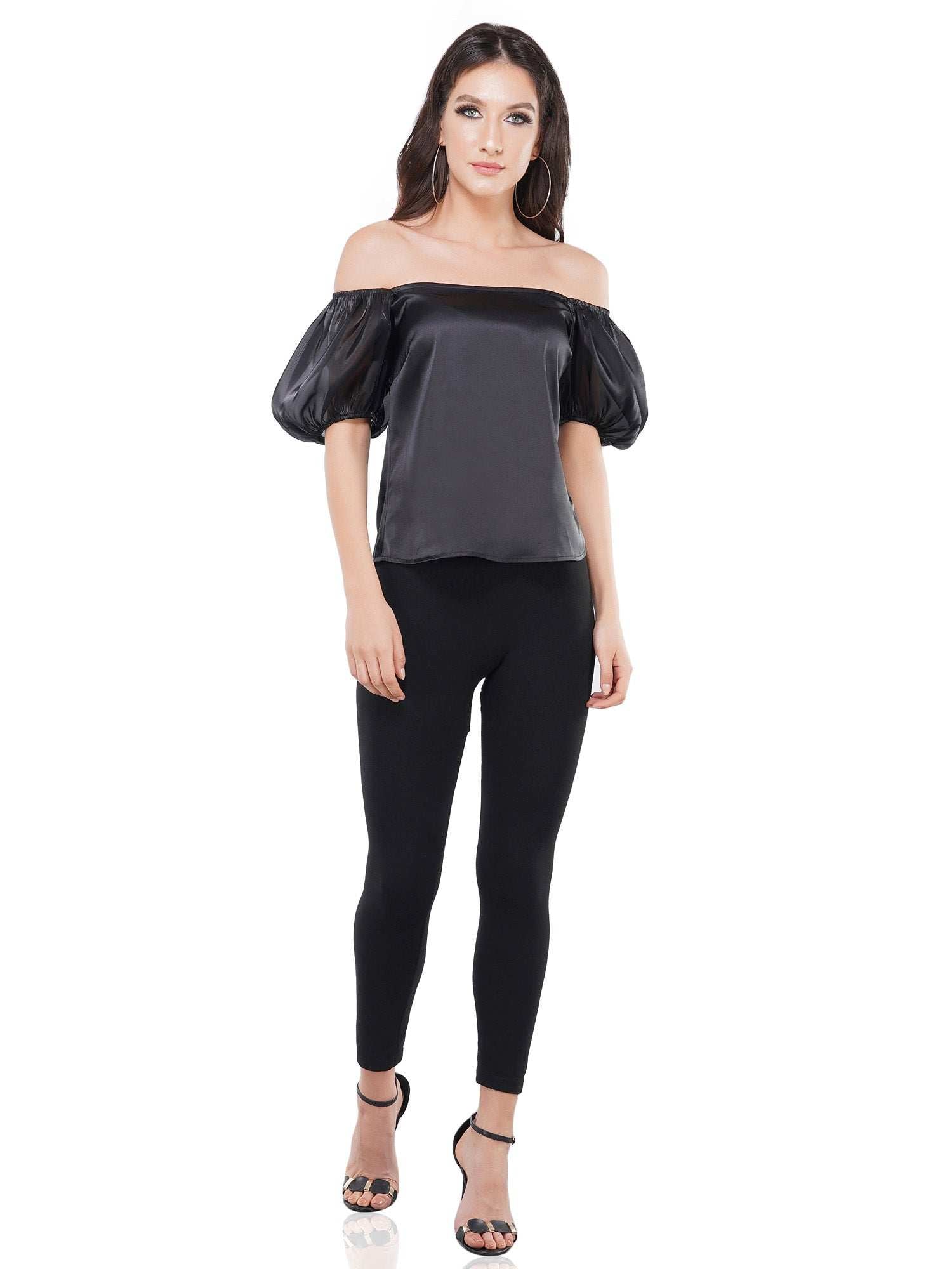 sleeve an impression black top