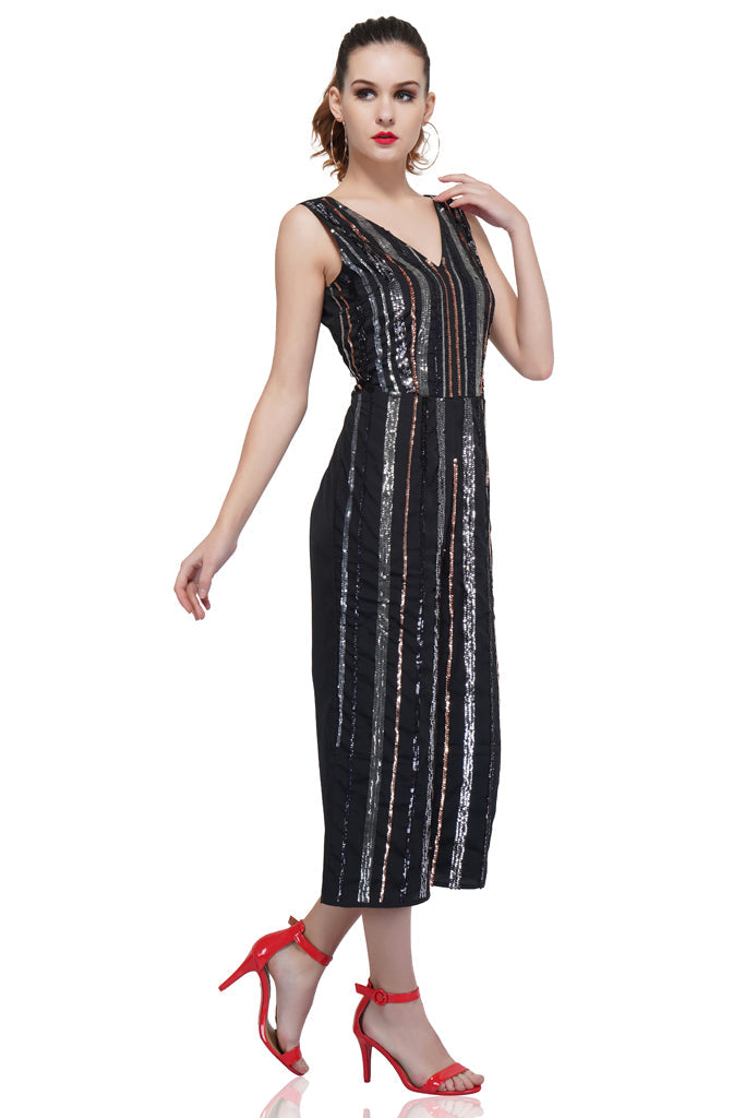 rainbow sequin jumpsuit